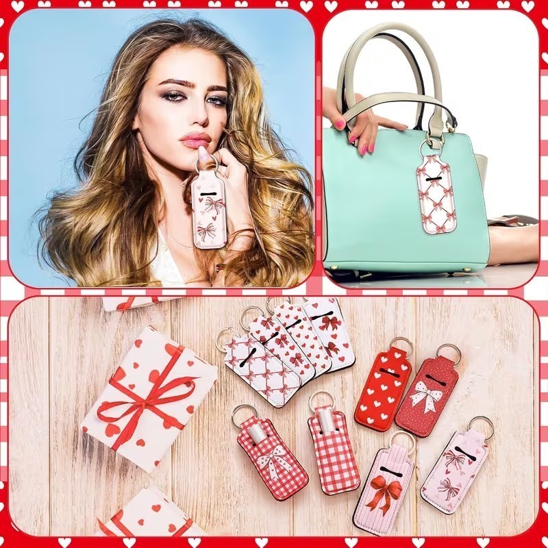 20pcs Coquette Bow Lipstick Holder Keychain for Lipstick/Lip gloss – Girlfriend