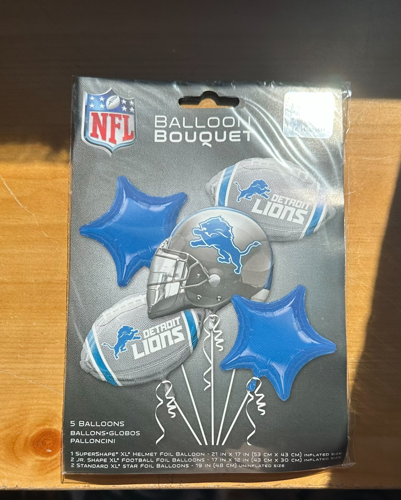 NFL 5 Piece Mylar Foil Balloon Bouquet