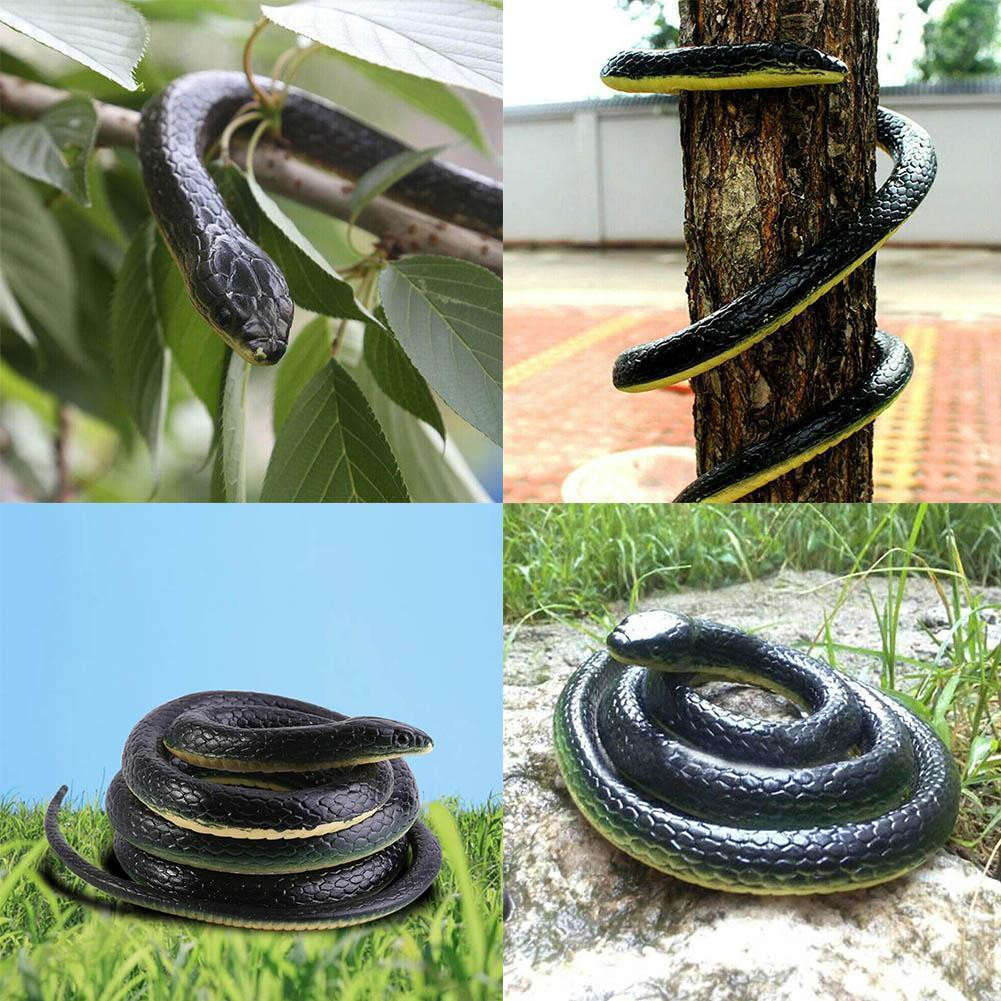 1pc Rubber Fake Realistic Snake Lifelike Scary Toy Prank Party Joke Easter Gifts