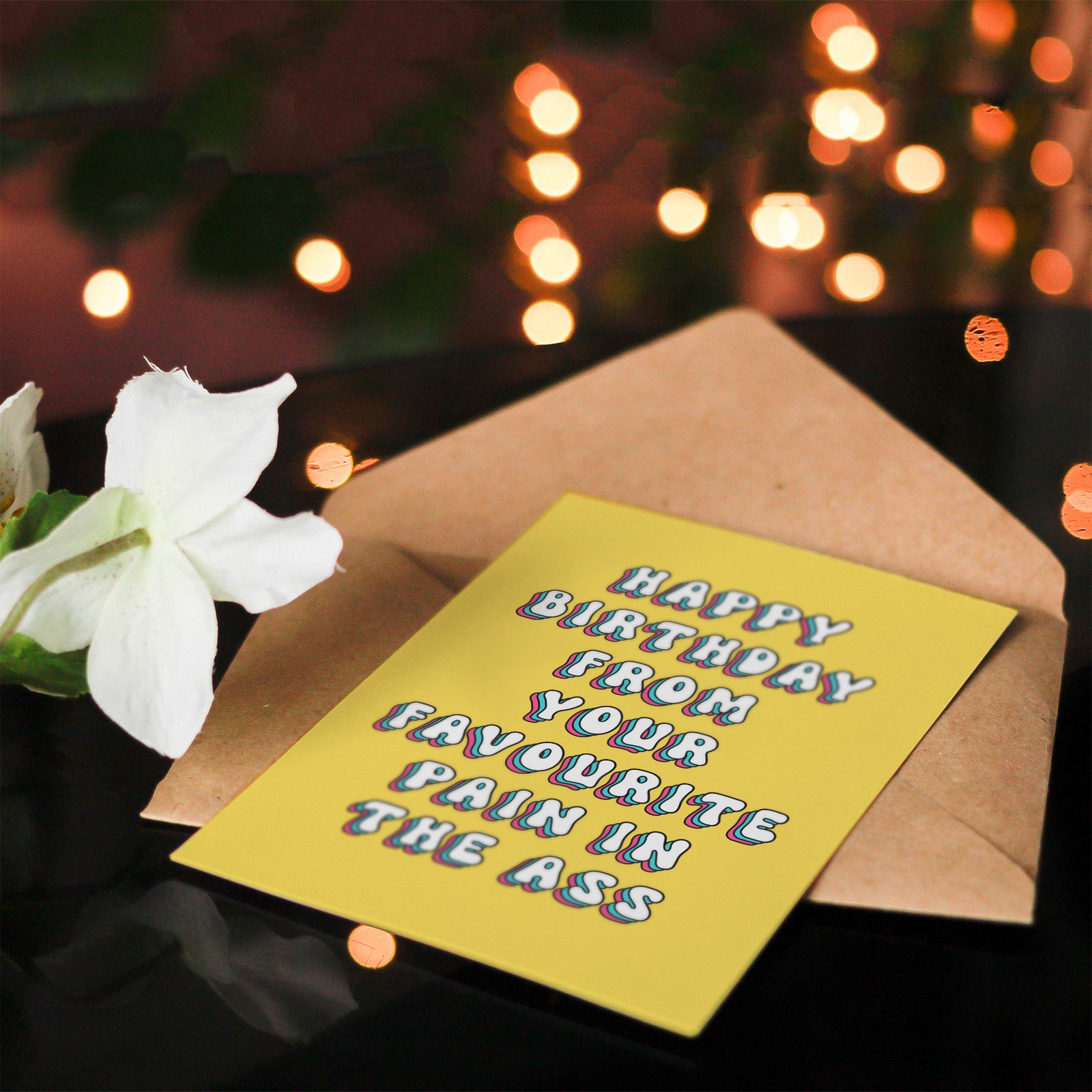 Birthday Card From Your Favourite Pain in the *ss Funny Rude Adult Humour Joke
