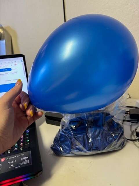 Bulk Lot of Metallic Blue Latex Balloons 90+ Party Decoration New!!!