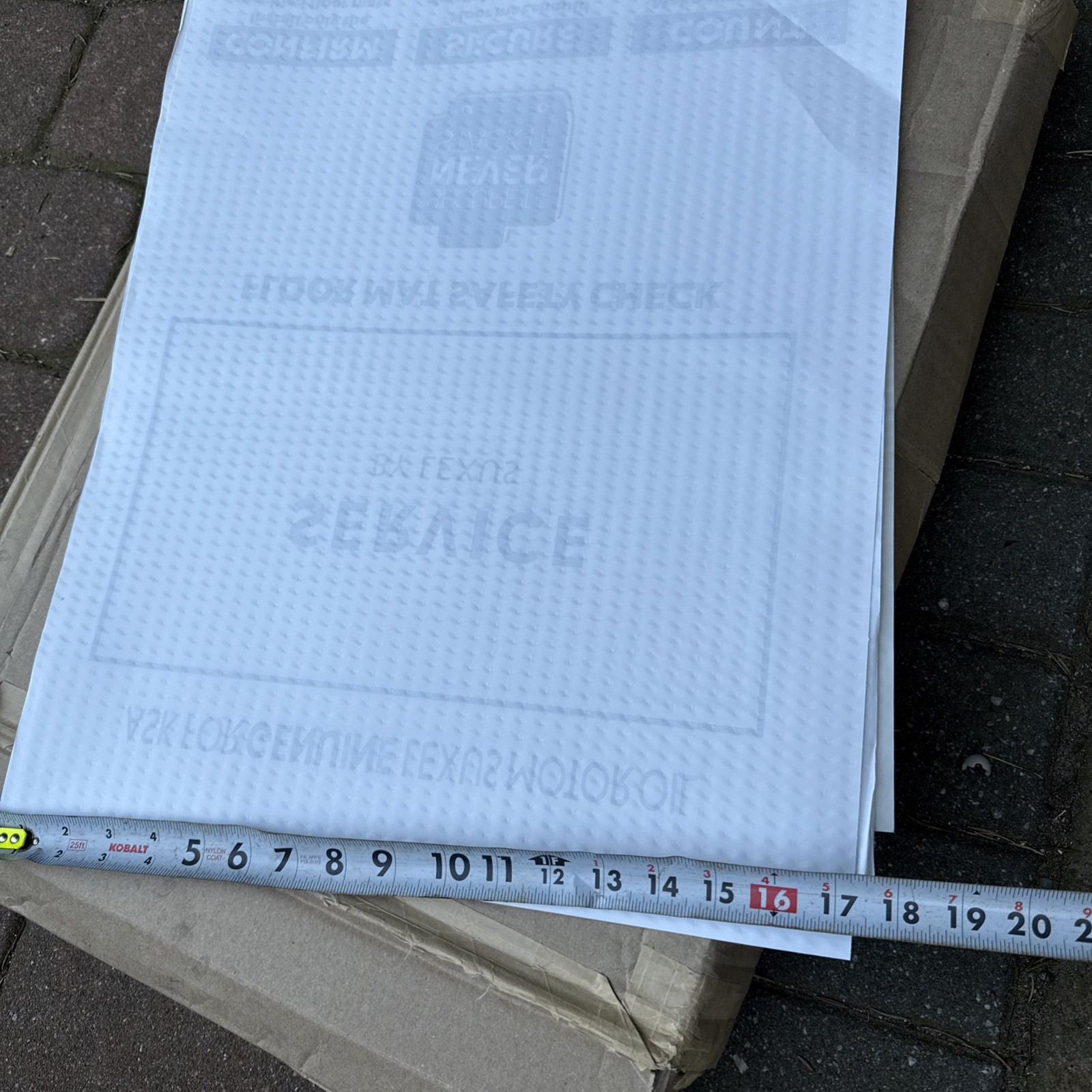 Lot 100Heavy Duty Reinforced Plastic Coated Disposable Paper AutoFloor Mat 17×22