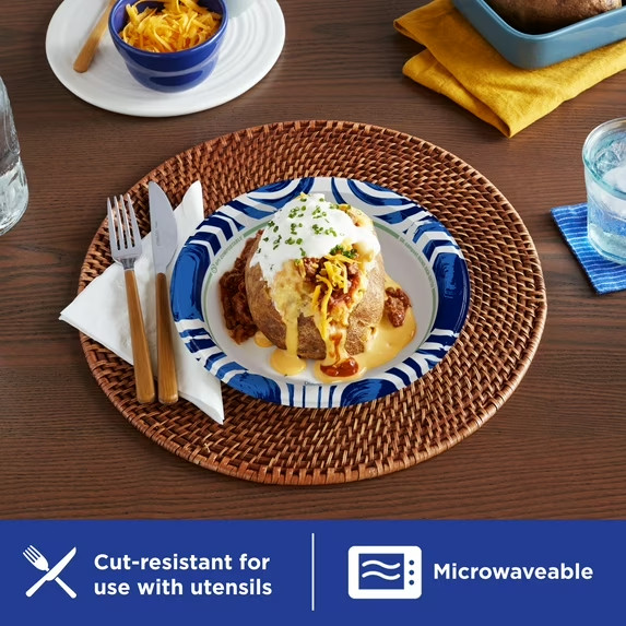 Dixie Ultra Disposable Paper Plates, 8.5″, Multi-Color, 25 Count