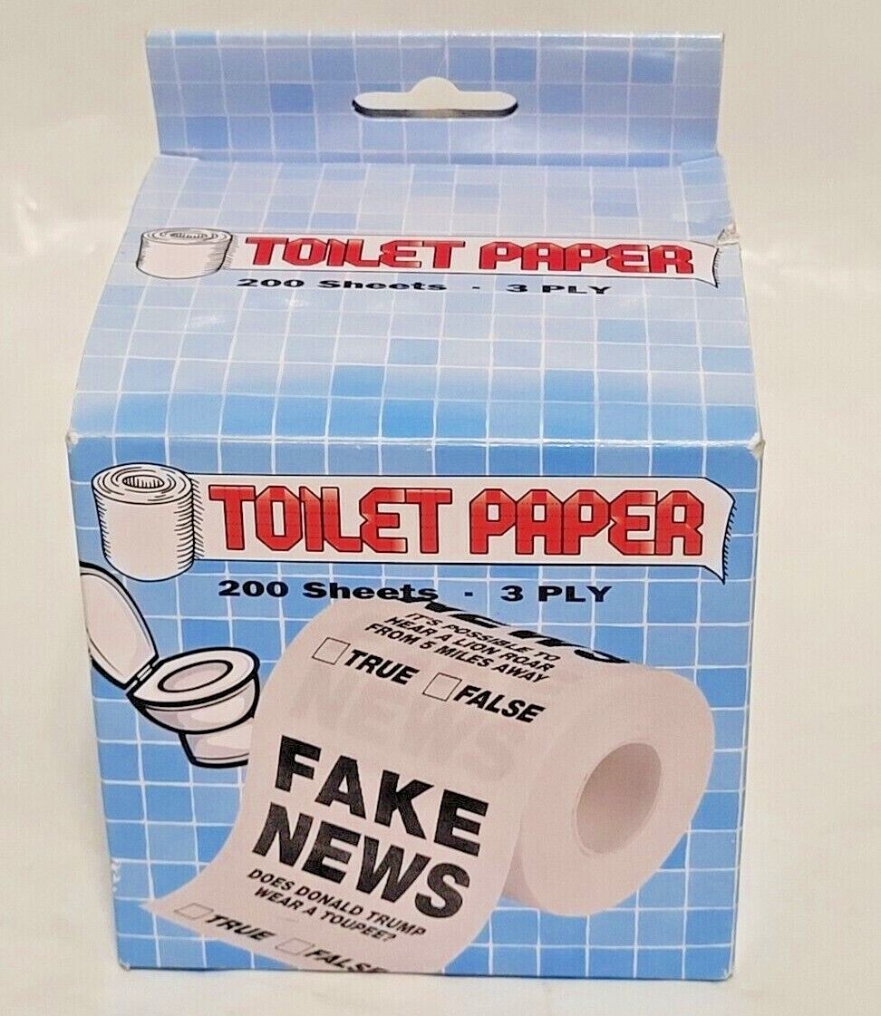 FAKE NEWS: True Or False Toilet Paper, Novelty Item