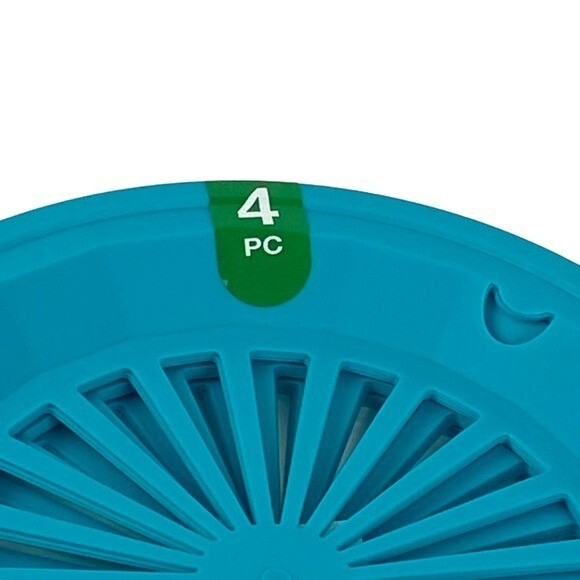 Plastic Paper Plate Holders Teal Set of 12 NEW