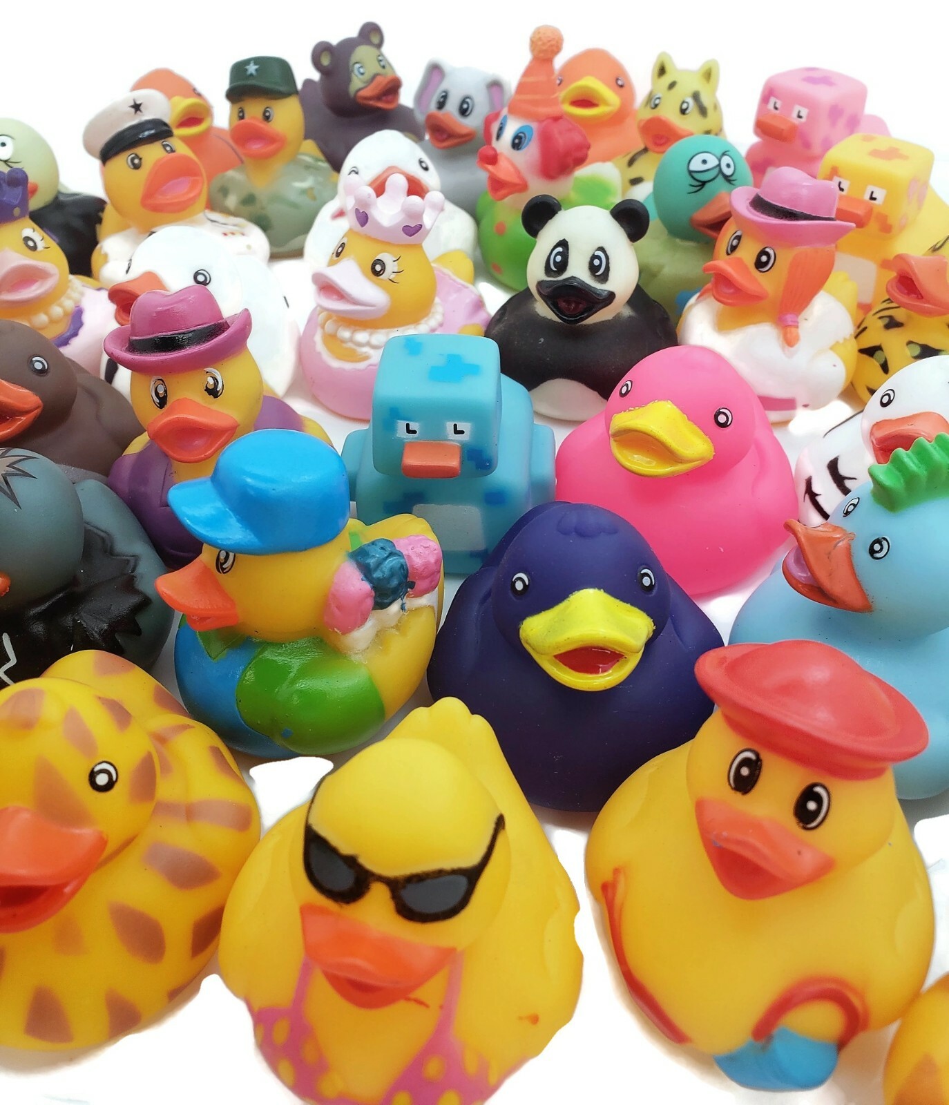 Rubber Ducky Assortment (20 Pack) Vinyl. 2 1/4″ – 3″. Ducks, Duckies.