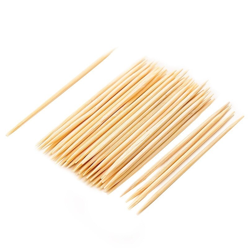 1000PCS Bamboo Toothpicks Double Sided Disposable Wooden Toothpicks Dinning