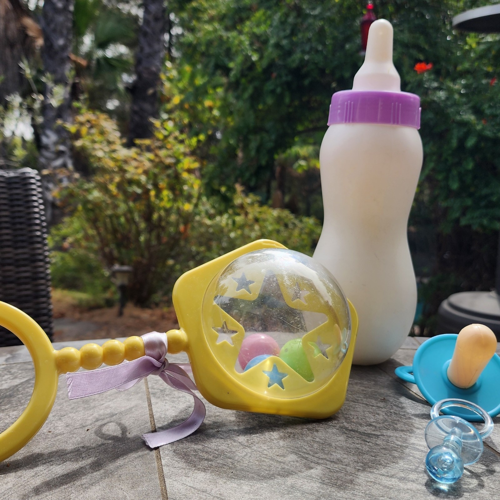 Adult Size Giant Baby Bottle, Rattle And Pacifier For Baby Shower Photo Booth