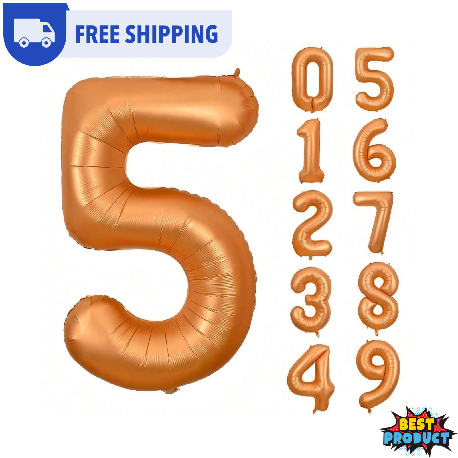 Large Number Balloons 40 Inch Foil 0-9 Giant Helium Air Birthday Party Decor USA