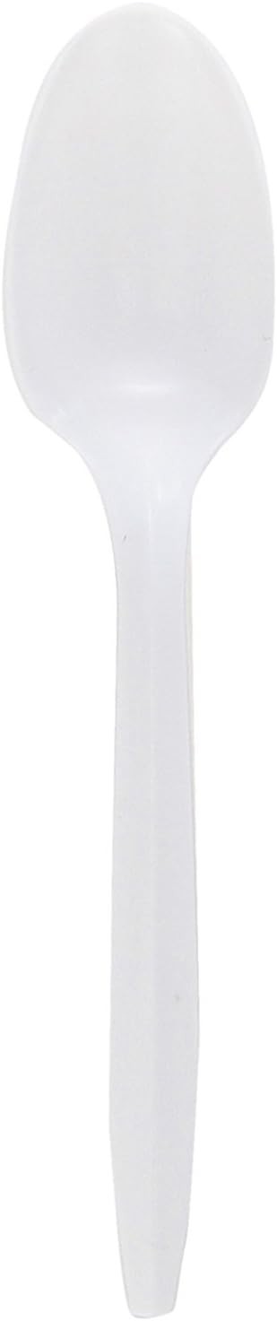 GJO20002 Polypropylene Medium-Weight Spoon, White (Pack of 1,000)