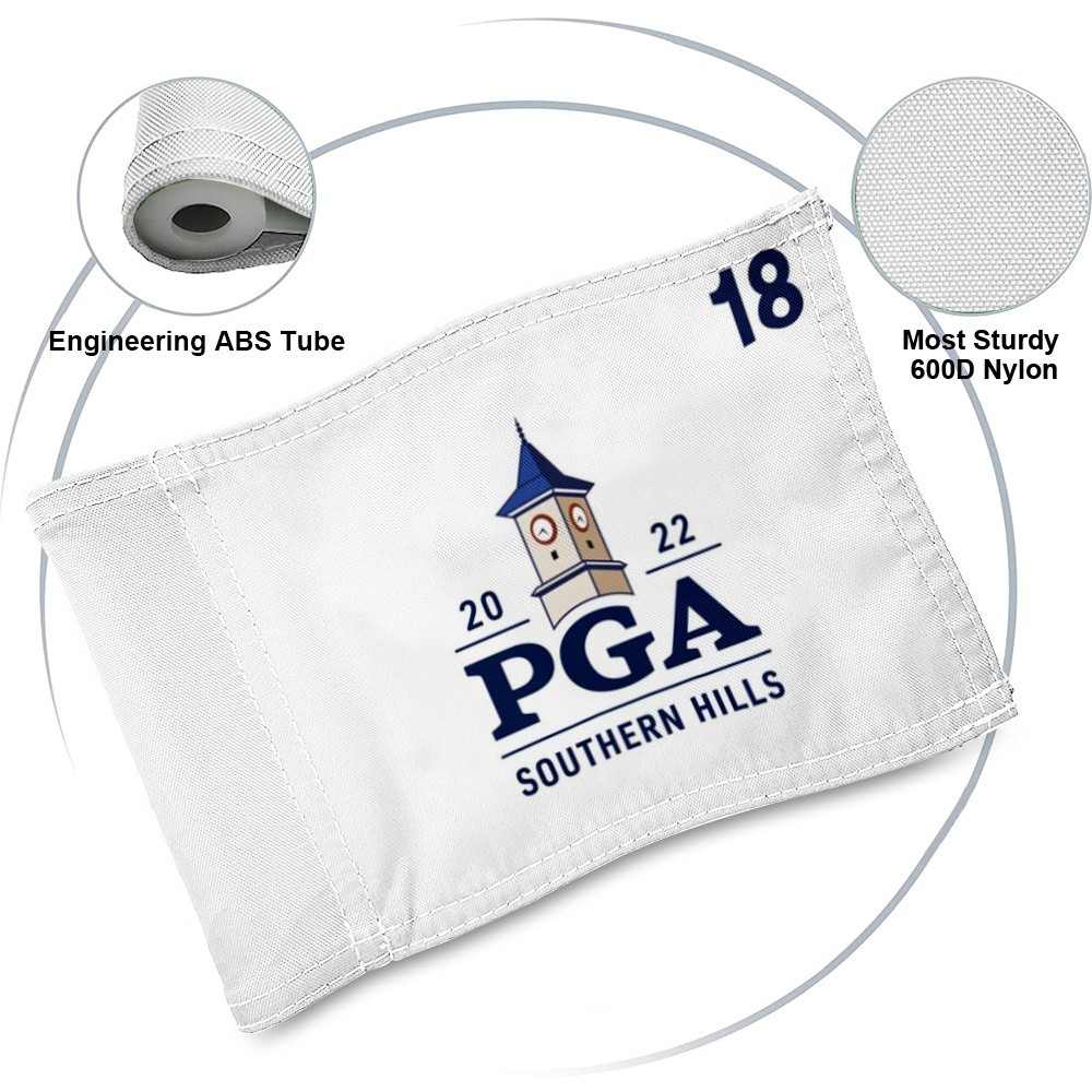 2022 PGA CHAMPIONSHIP SOUTHERN HILLS TOUR Golf Pin Regulation Tube Flag 8x6Inch