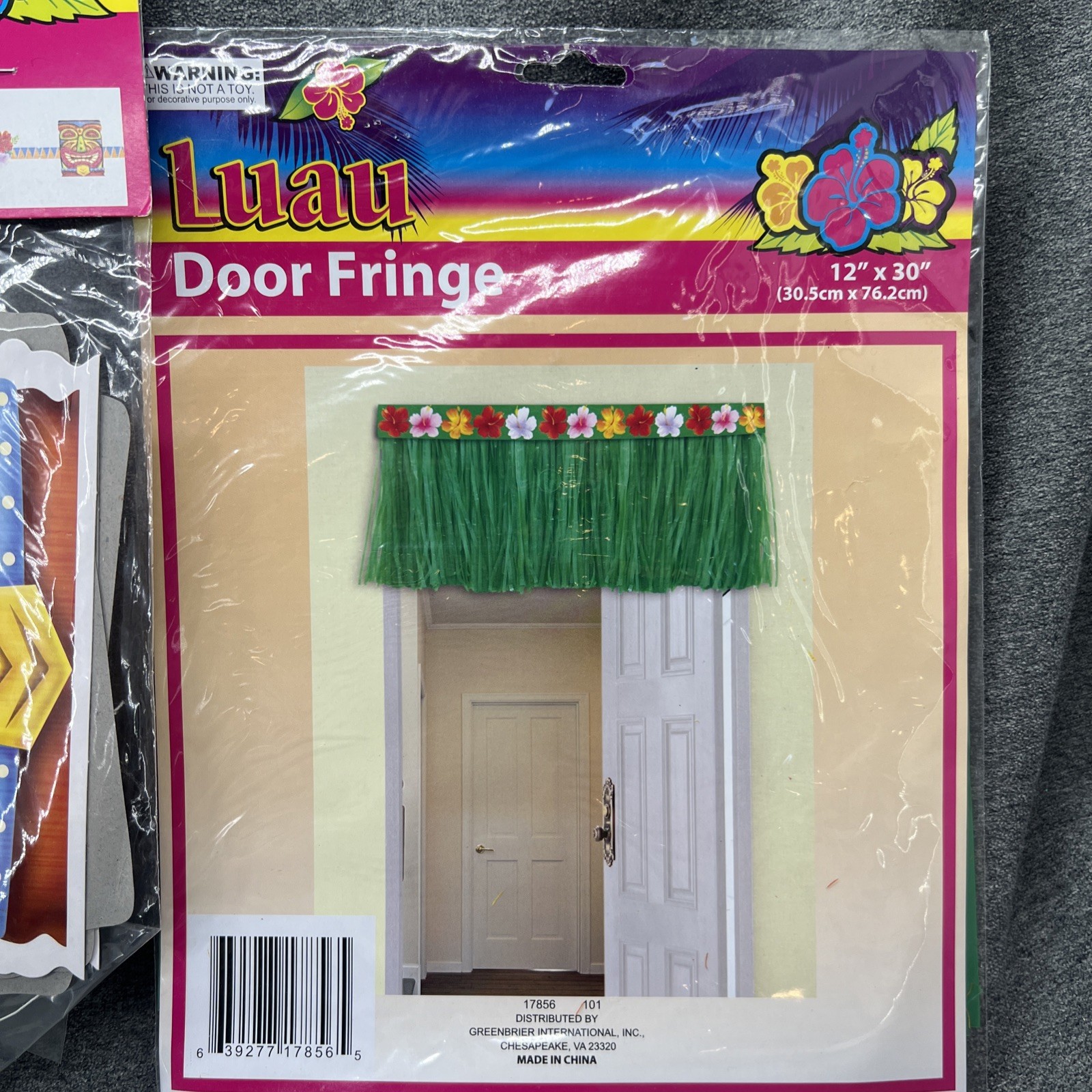 6 NEW Luau Tiki Party Decorations Lot Hawaiian Summer Theme Door Fringe Garland