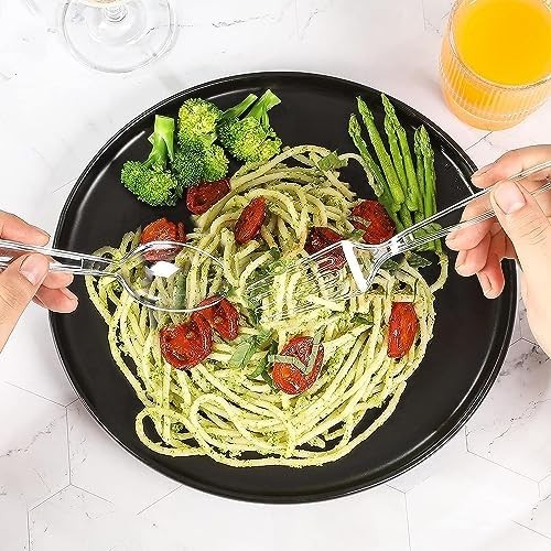 [400 Count] Clear Plastic Forks and Spoons Set Bulk – Heavy Duty Disposable Spoo