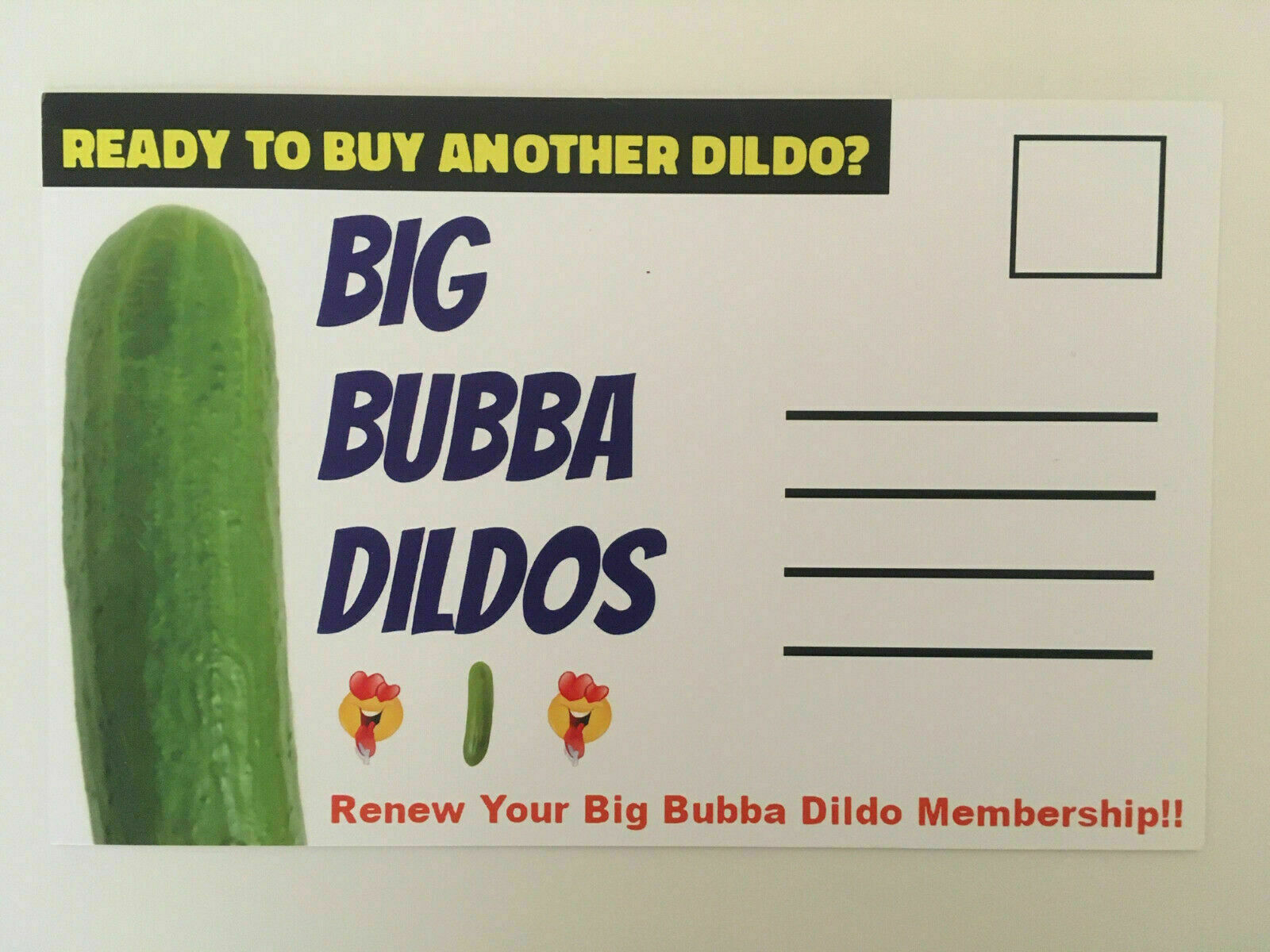 Adult PRANK Mail Postcards Funny Joke Revenge Gag Gift Love Gay – 4 Pack Variety