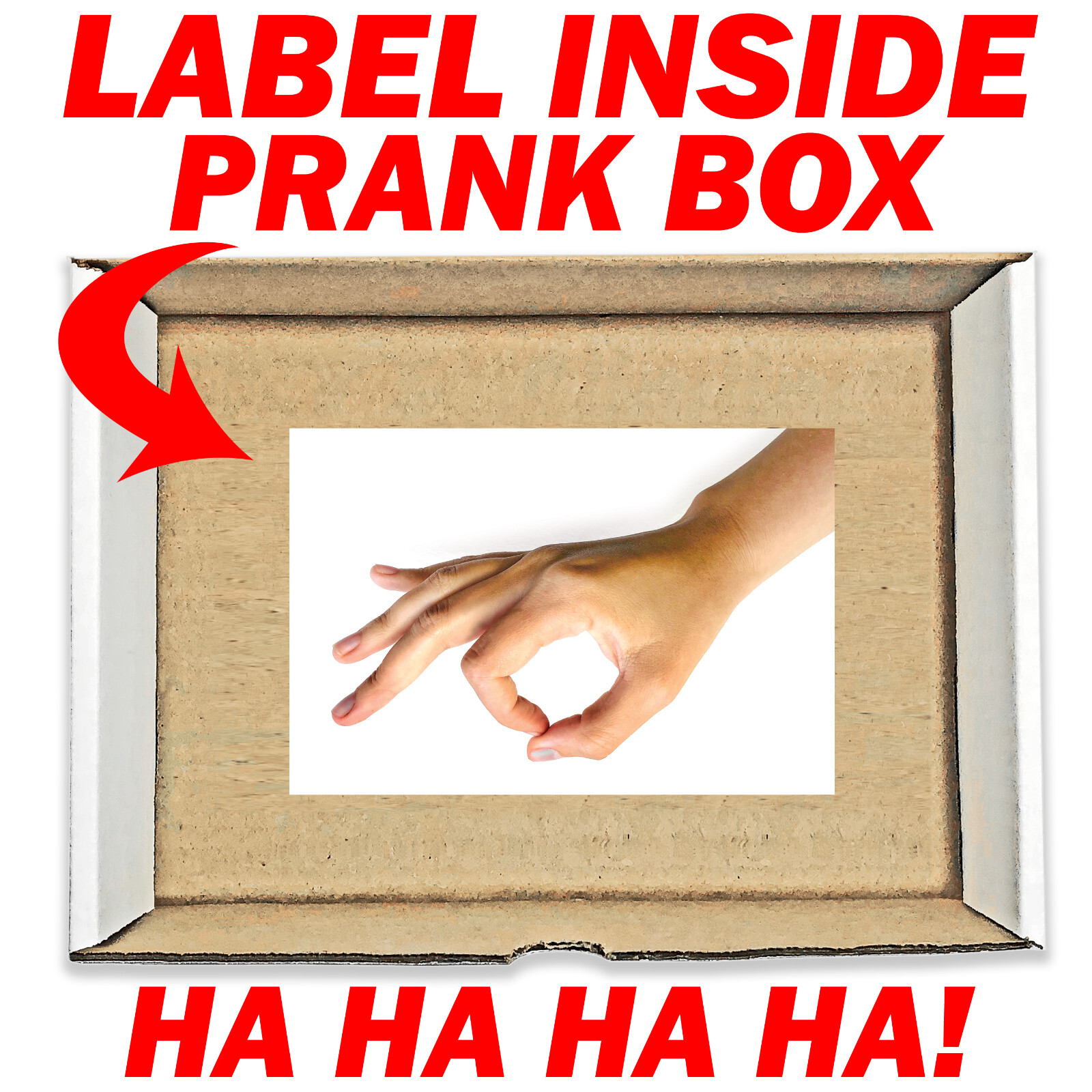 Gotcha! You Looked! Circle Hand Game Prank Mail Sent Directly to your Friends!