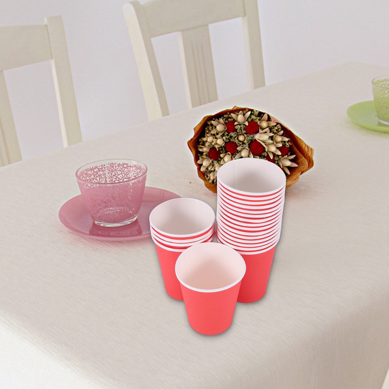 20 Cups (9oz) – Plain Solid Colours Birthday Catering K1H8