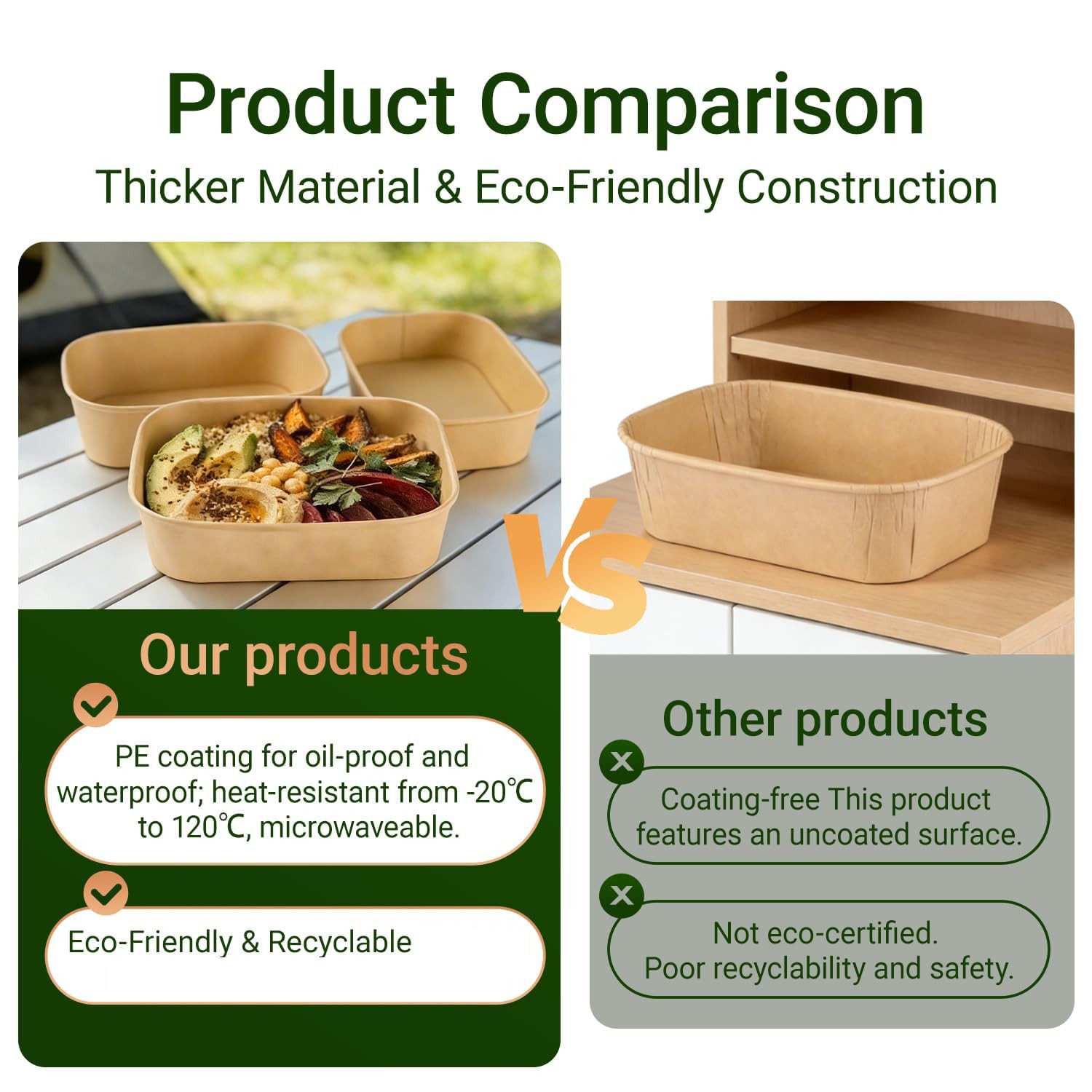 17oz Disposable Meal Prep Food Containers w/Lids 50 sets, Stackable Salad Bow…