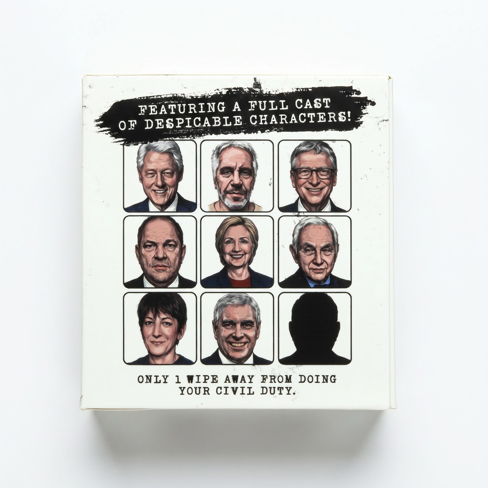 Unredacted Roll, Epstein List on Roll of Toilet Paper, Full Color, 170, 3-Ply