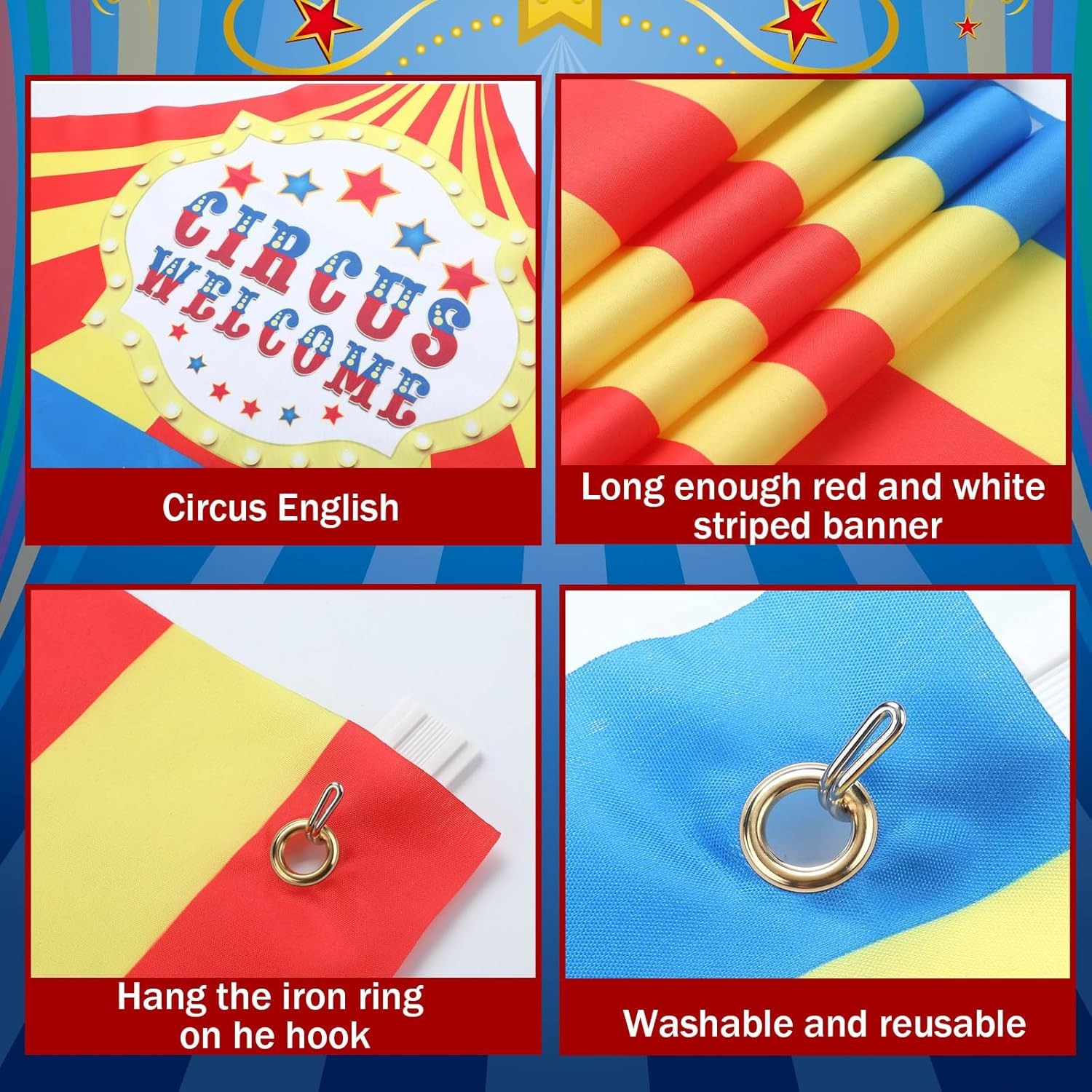 3 Pcs Circus Tent Decorations Carnival Circus Theme Party Decorations Carnival T