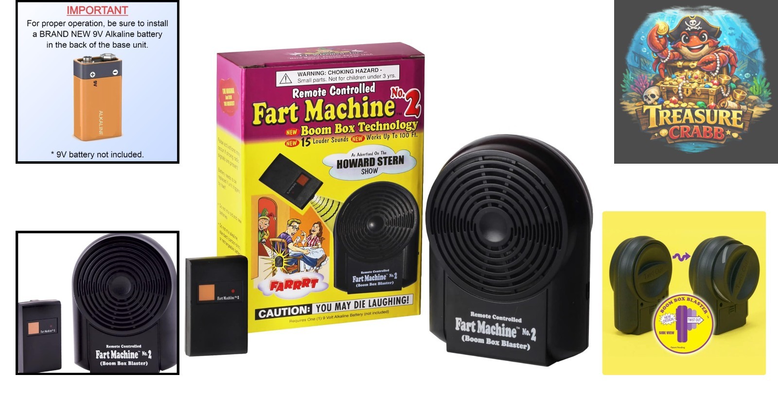 Remote Controlled Fart Machine with Boom Box Tech – 15 Hilarious Sounds