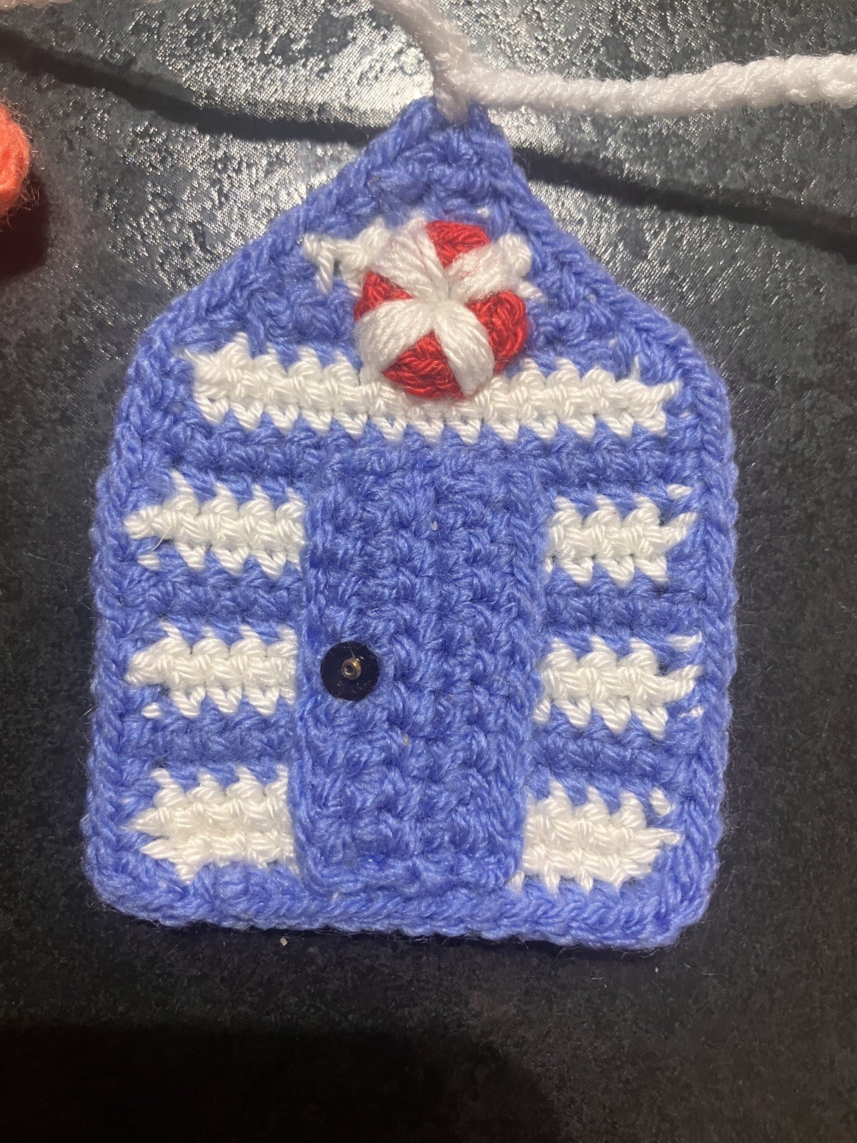 ⭐NEW Beach huts Starfish Hand Crochet Bunting Window camper SUMMER Gift