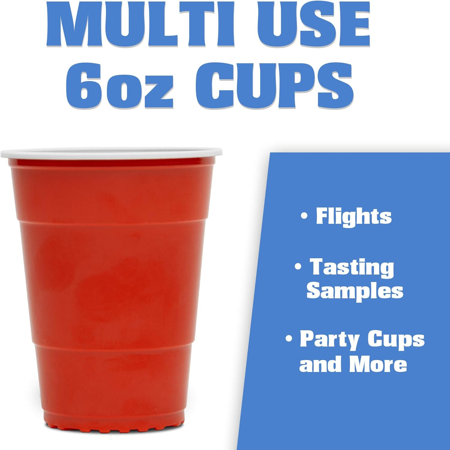 6 Oz Red Party Cups 160 Pack – Great for Parties, Tasting Flights and Games