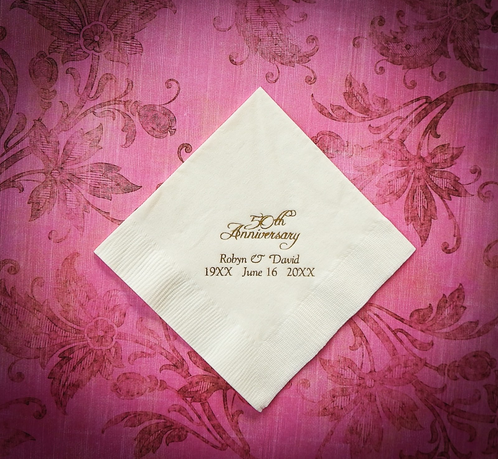 100 personalized beverage napkins for any occasion