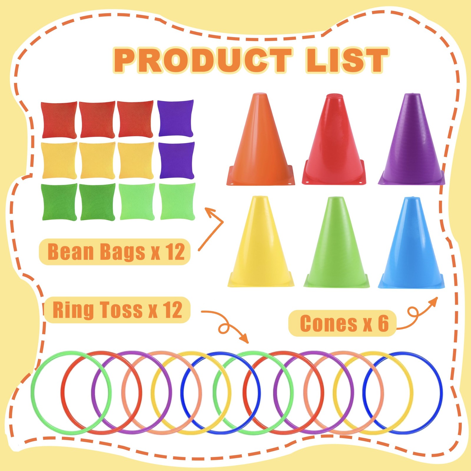 31Pcs 3 in 1 Outdoor Ring Toss Throwing Game | Portable Yard Leisure Game for…