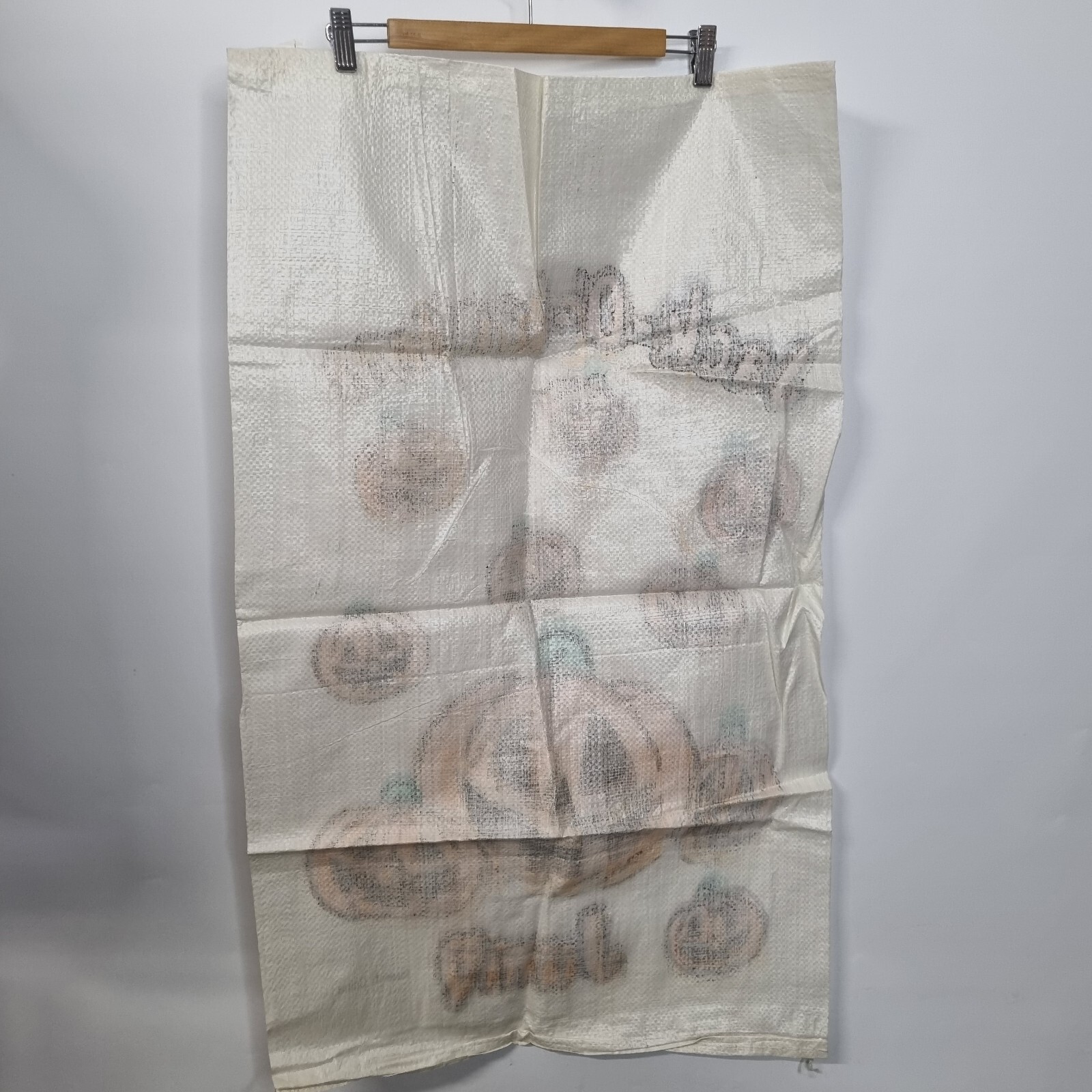 Set of 4 Vtg Jack-O-Lantern Jump Potato Sack Race Halloween Autumn Outdoor Game