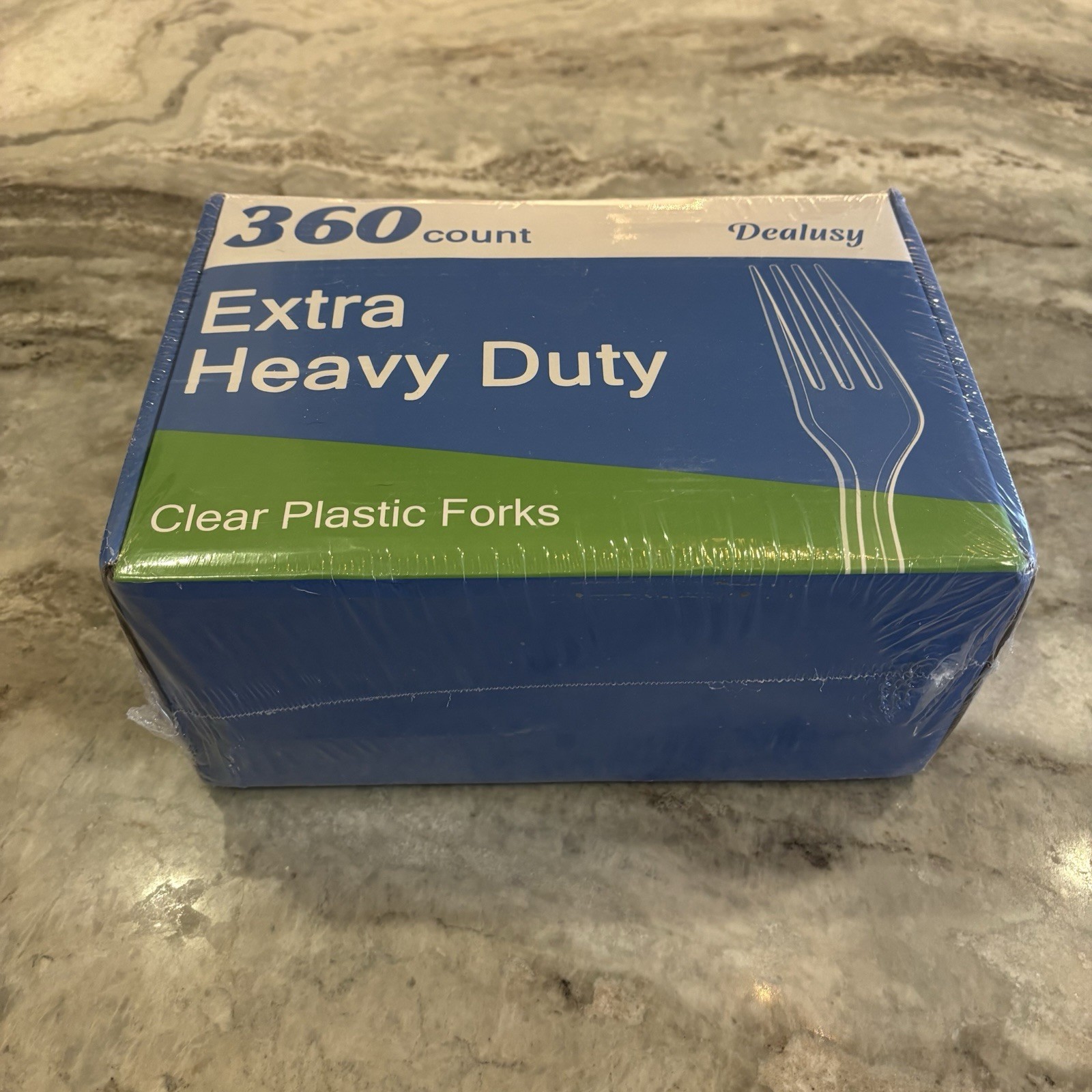 360 Count Extra Heavy Duty Clear Plastic Forks Disposable, BPA-Free