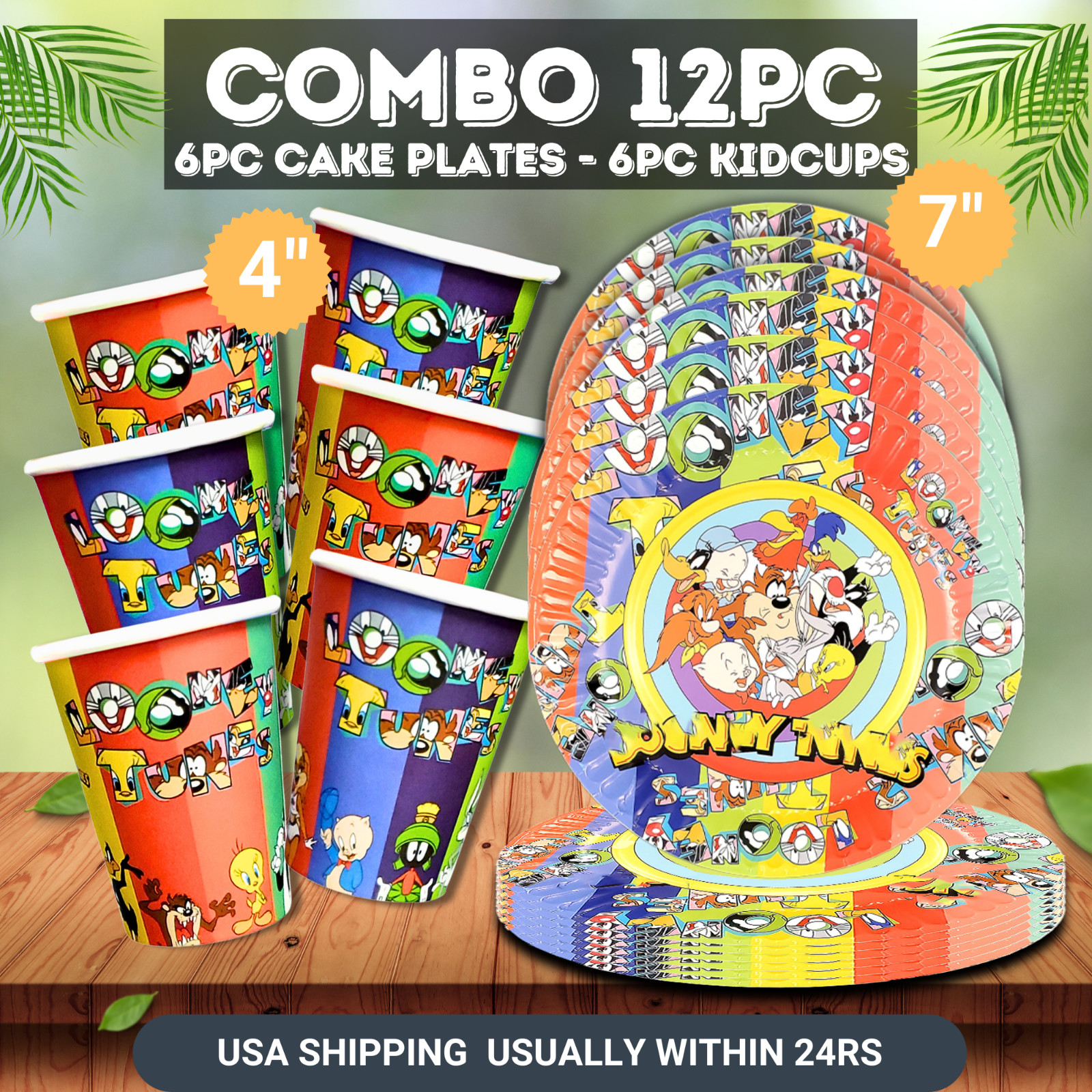 Looney tunes birthday party supplies favor centerpiece decoration event theme