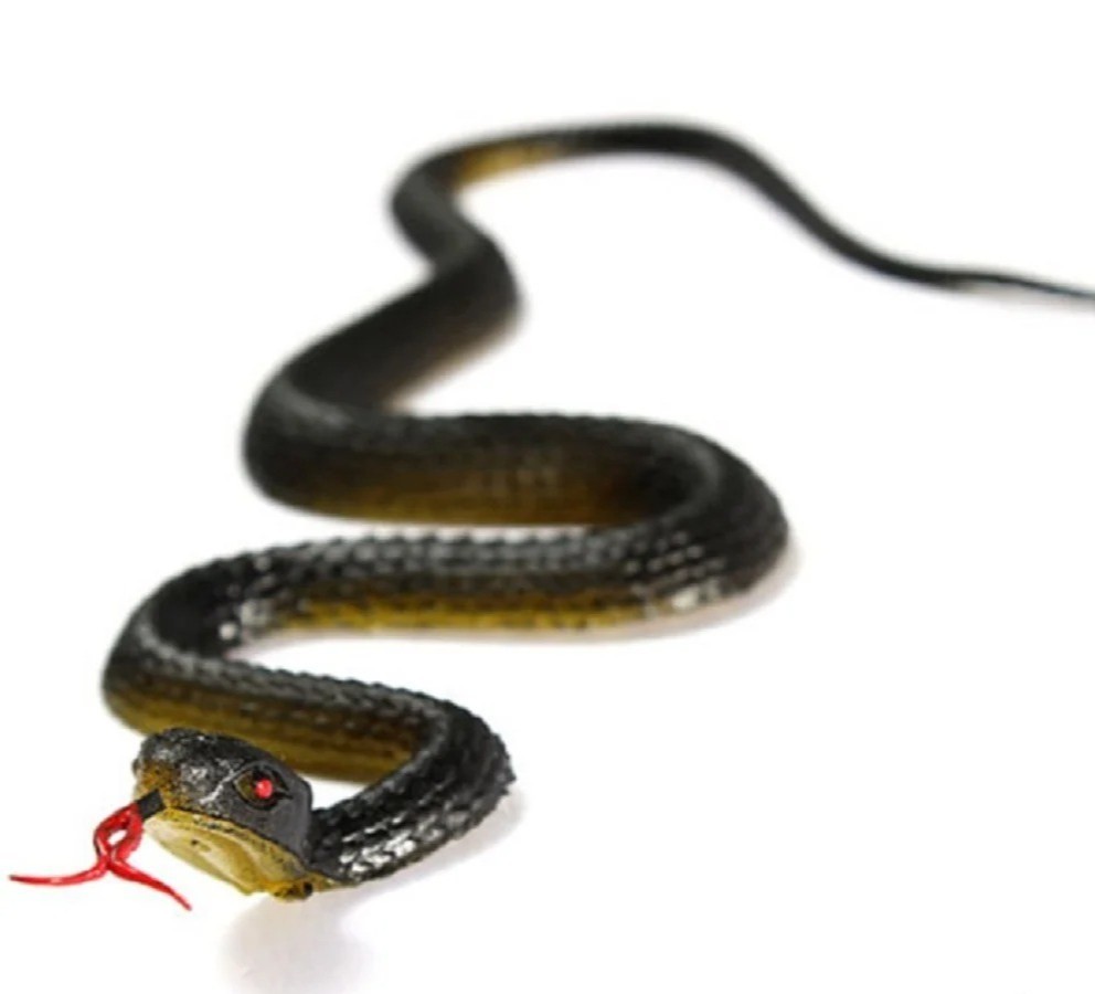 Fake Rubber Snake Toy, 45Cm Realistic Prank Trick Toy with Tongue Stick Out, Per
