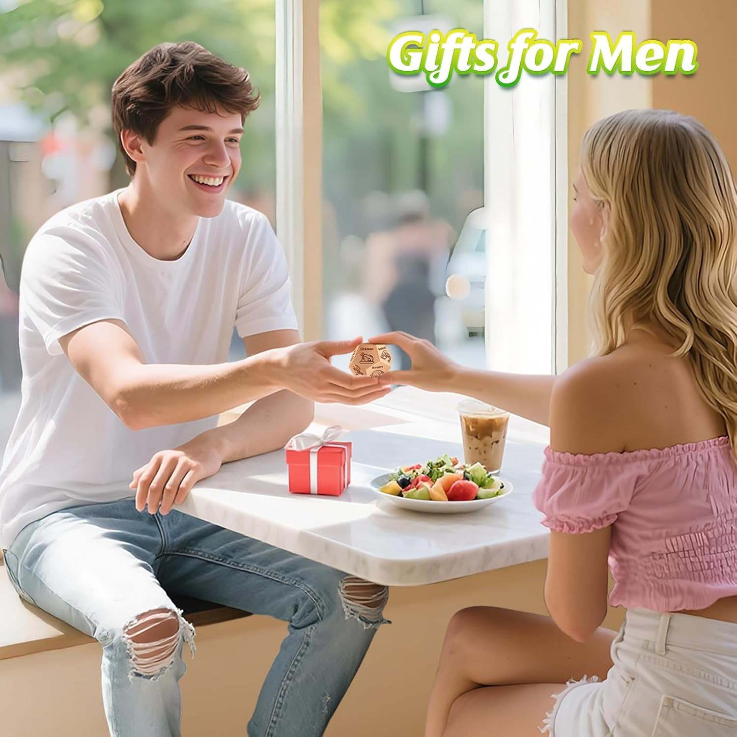 Date Night Food Decision Dice – Ideal Gift for Couples and Dads
