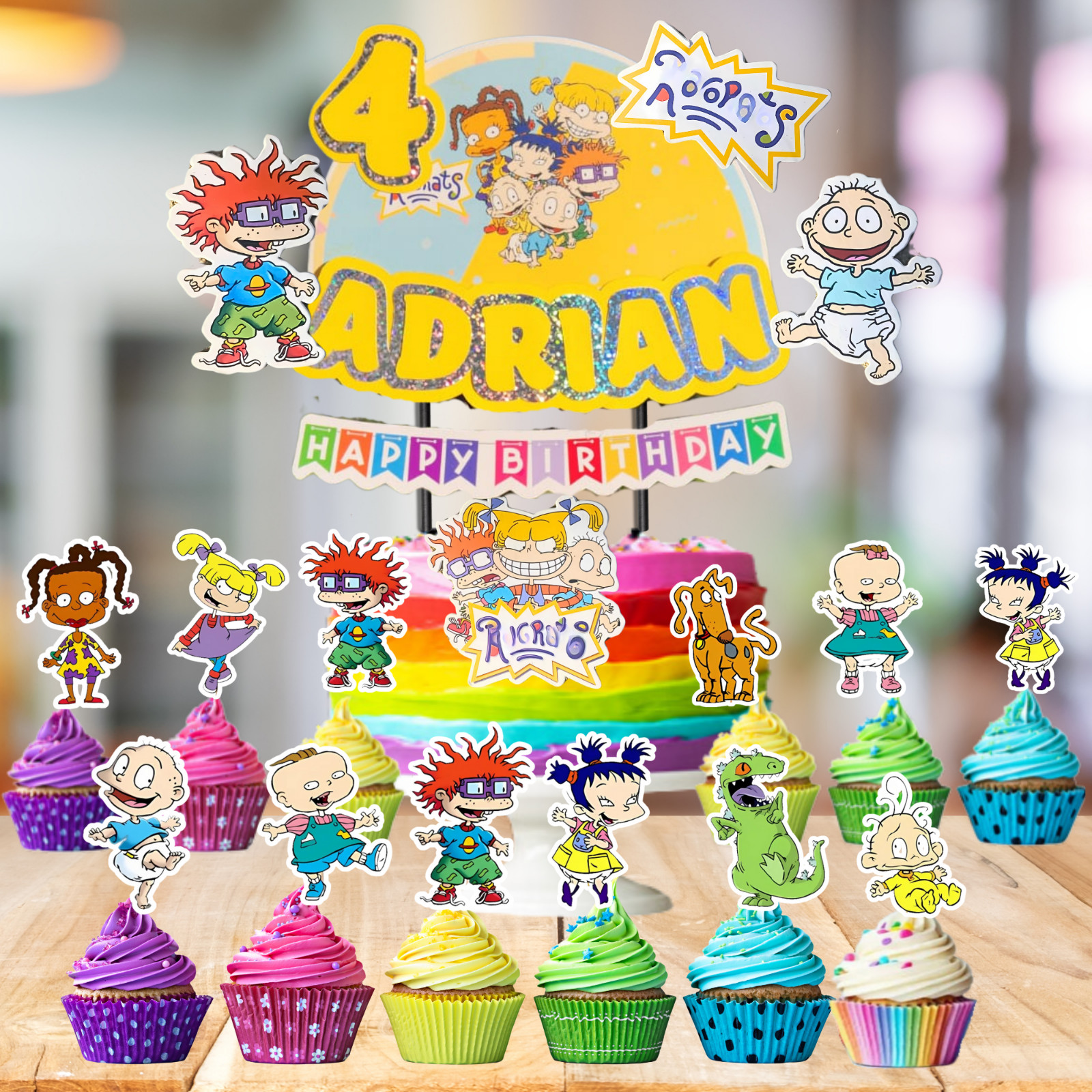 RUGRETS plate birthday party supplies rugrats centerpiece decoration event theme