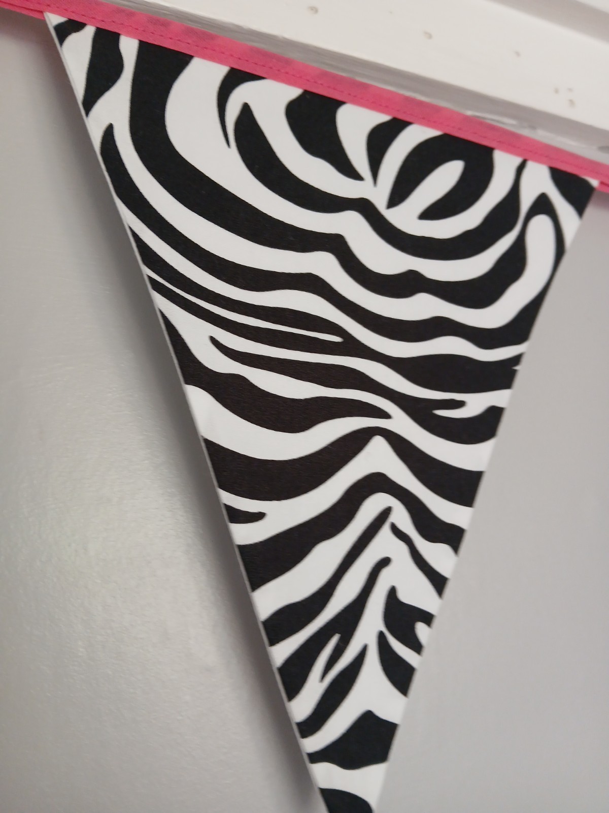Zebra Print Fabric Bunting