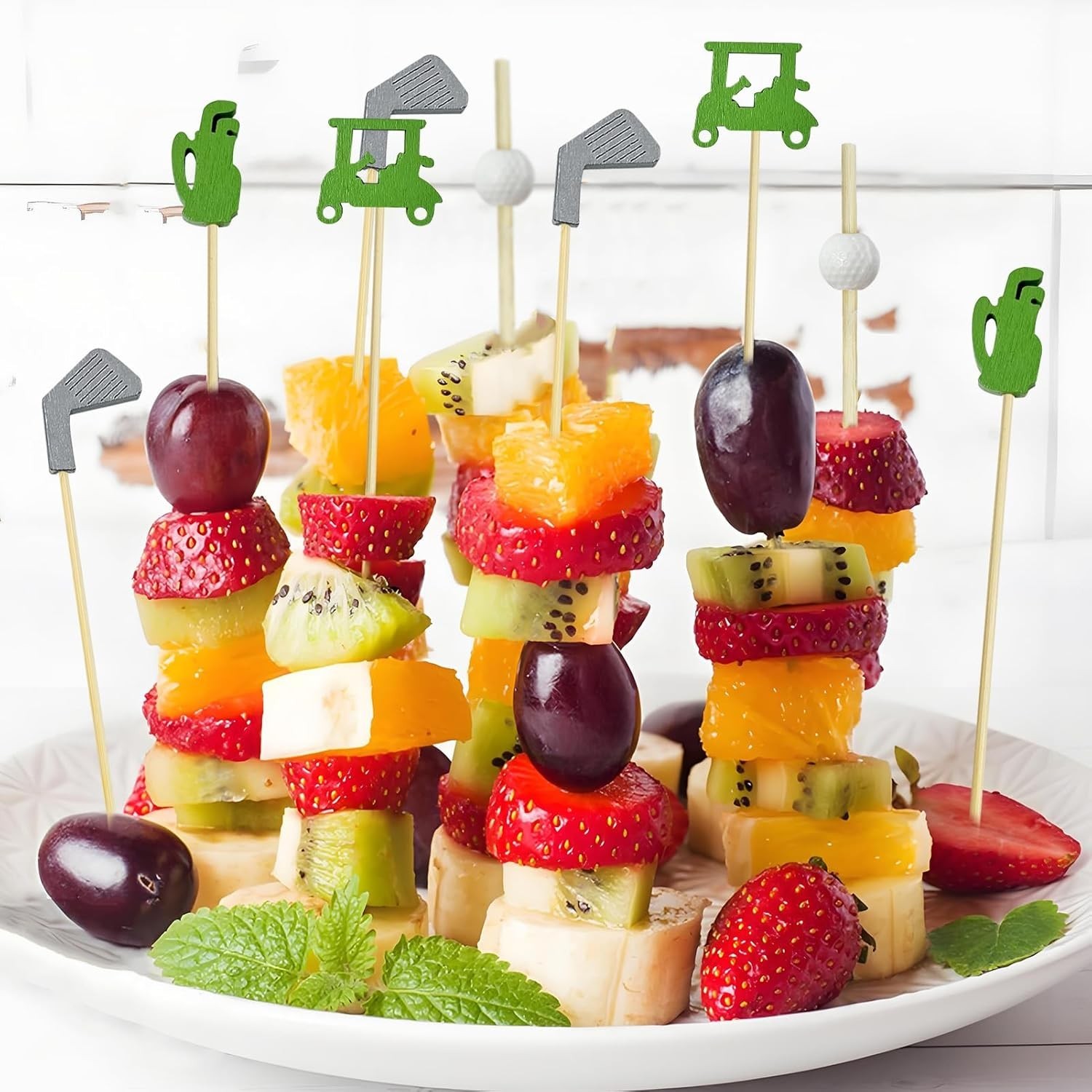 200Pcs Golf Cocktail Picks,4.7 Inch Golf Theme Decorative End Cocktail Skewer…