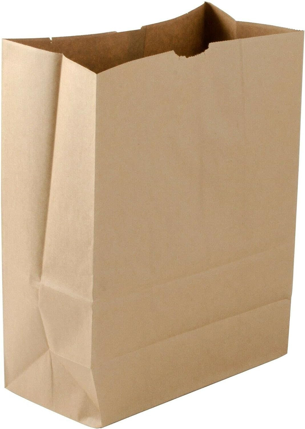 Large Heavy Duty Brown Paper Grocery Bags – 57 Lb Basis Weight, 12X7X17 Inch 1/6