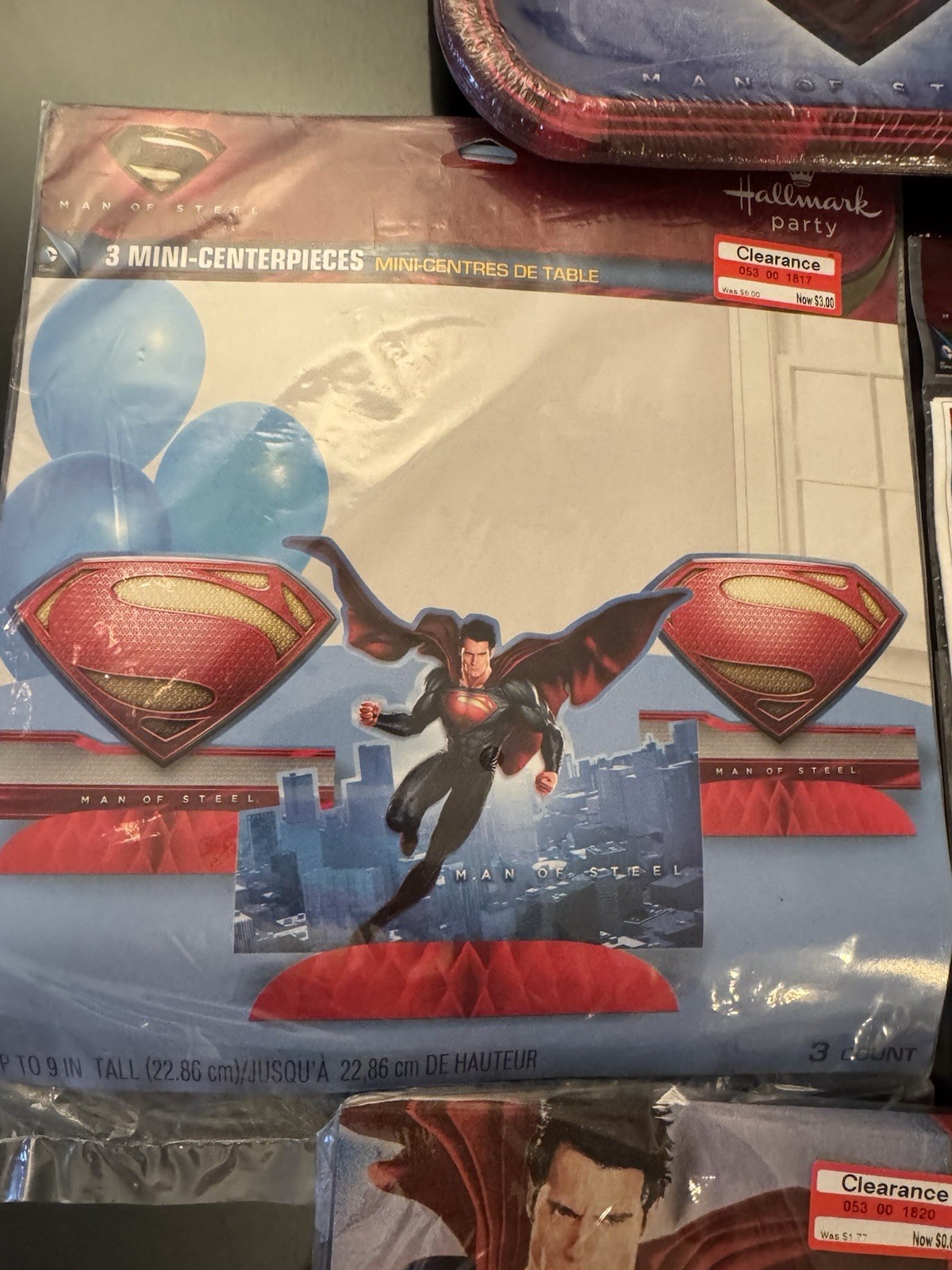 Superman Birthday Party Supplies Decoration Plates Napkins Table Cover Favor Bag