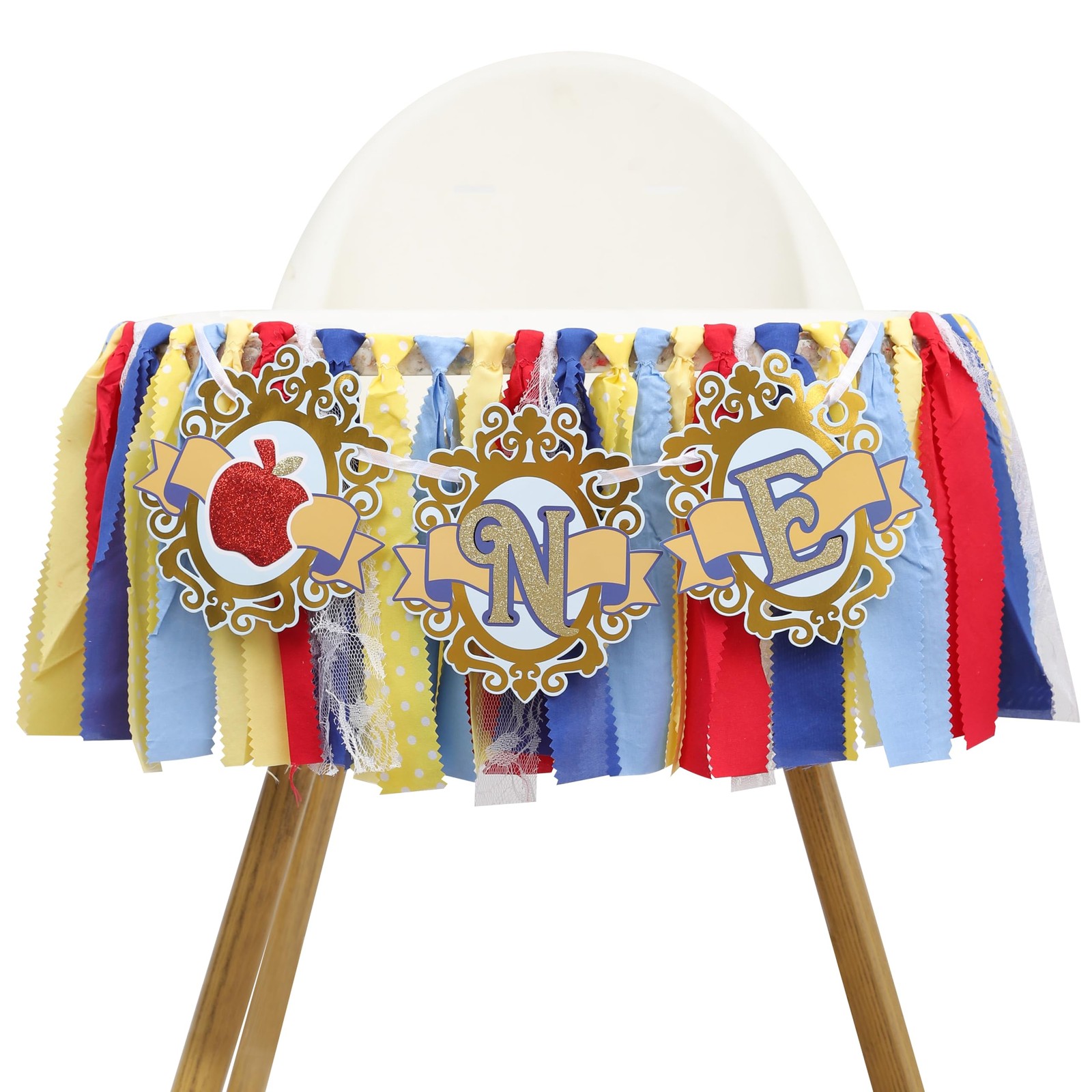 Princess 1st High Chair Banner – Princess Highchair Decor for Girls, Apple & …