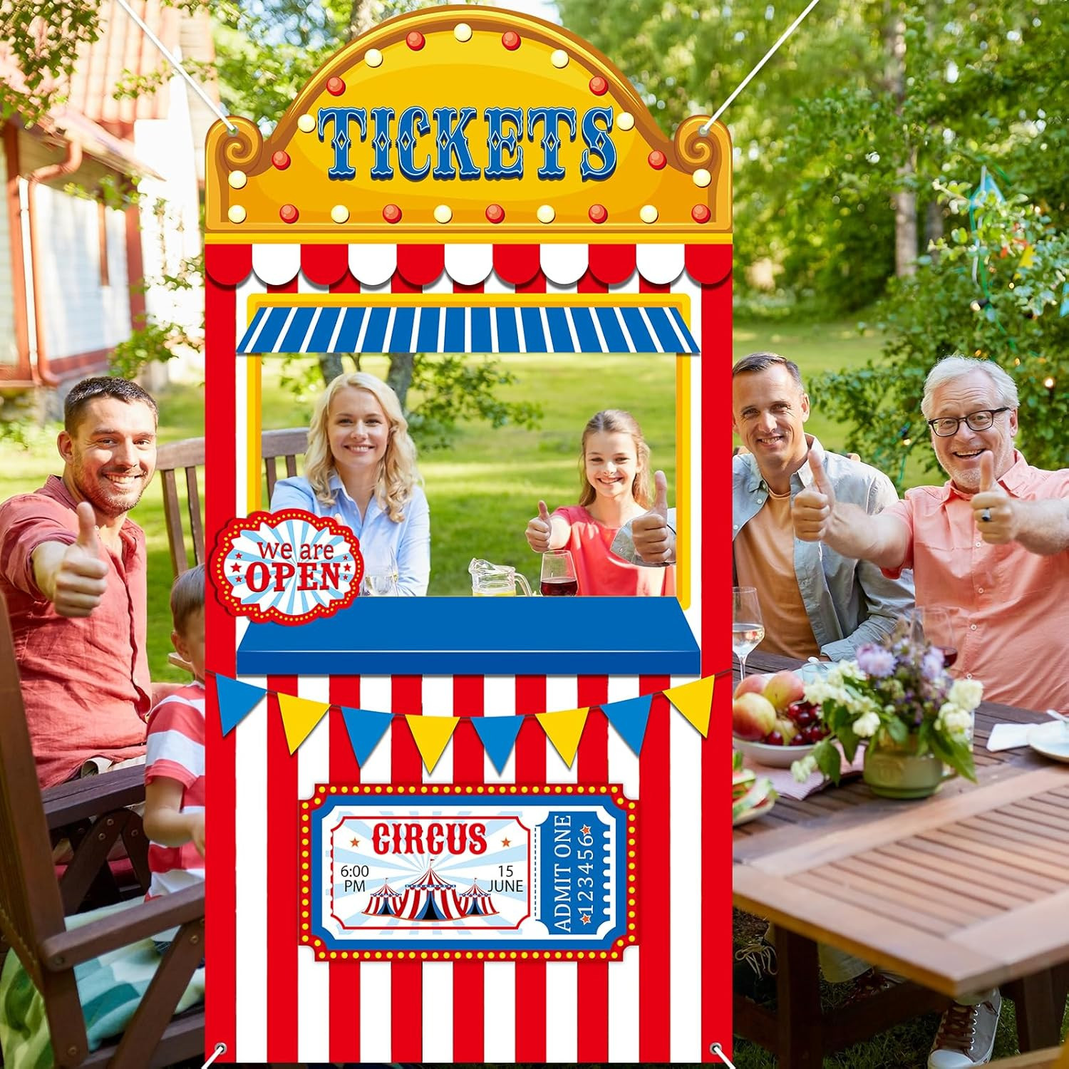 Carnival Circus Party Decorations Carnival Ticket Booth Circus Theme Photo Booth