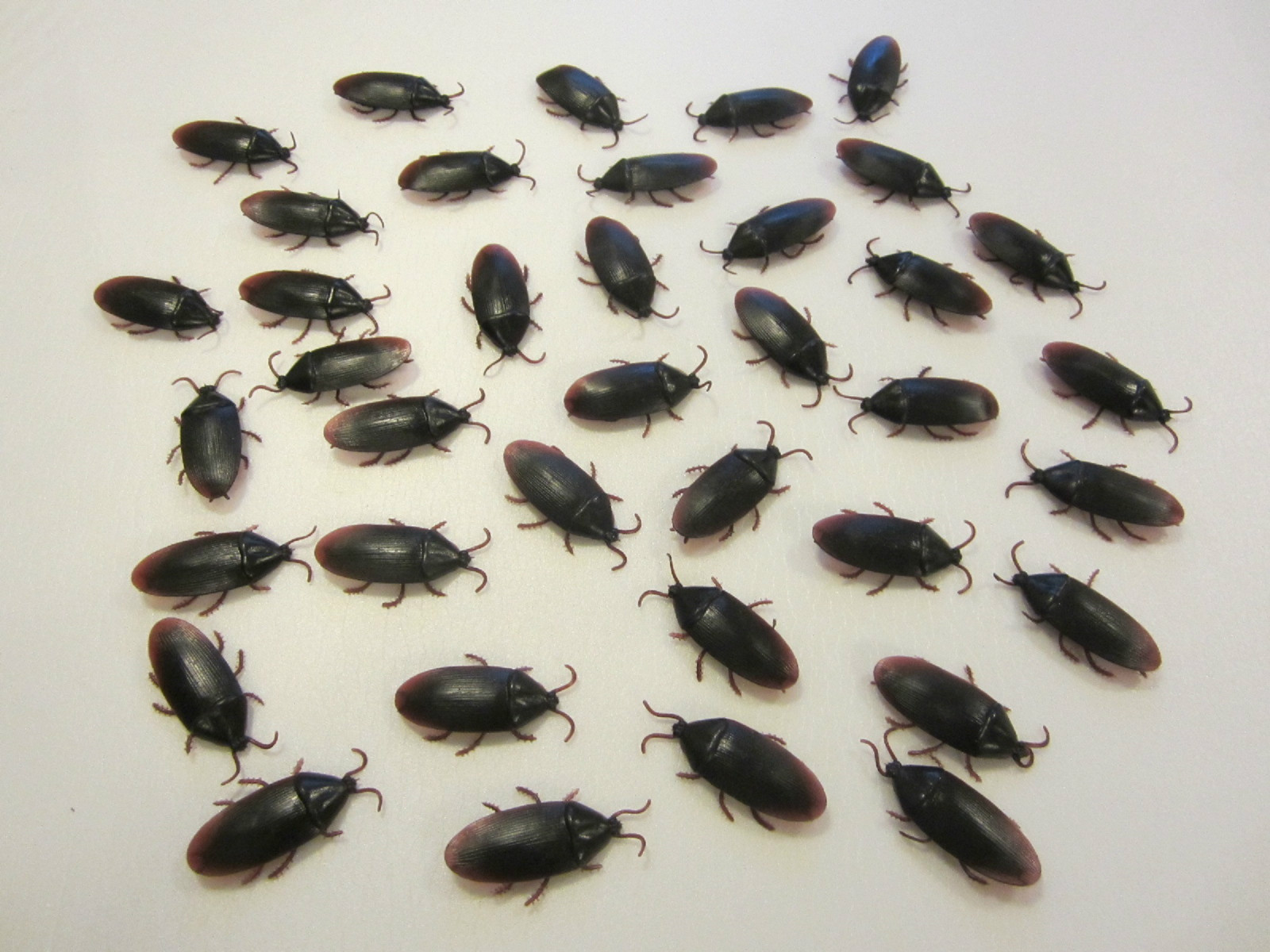 36 REALISTIC FAKE COCKROACHES LARGE CREEPY COCK ROACH BUGS PRANK GAG GIFT