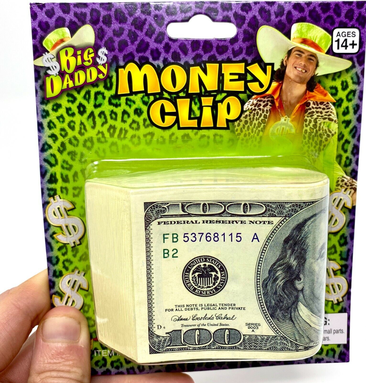 Forum Novelties – Big Daddy Bill Money Clip Pimp Dress Up Halloween Costume Prop
