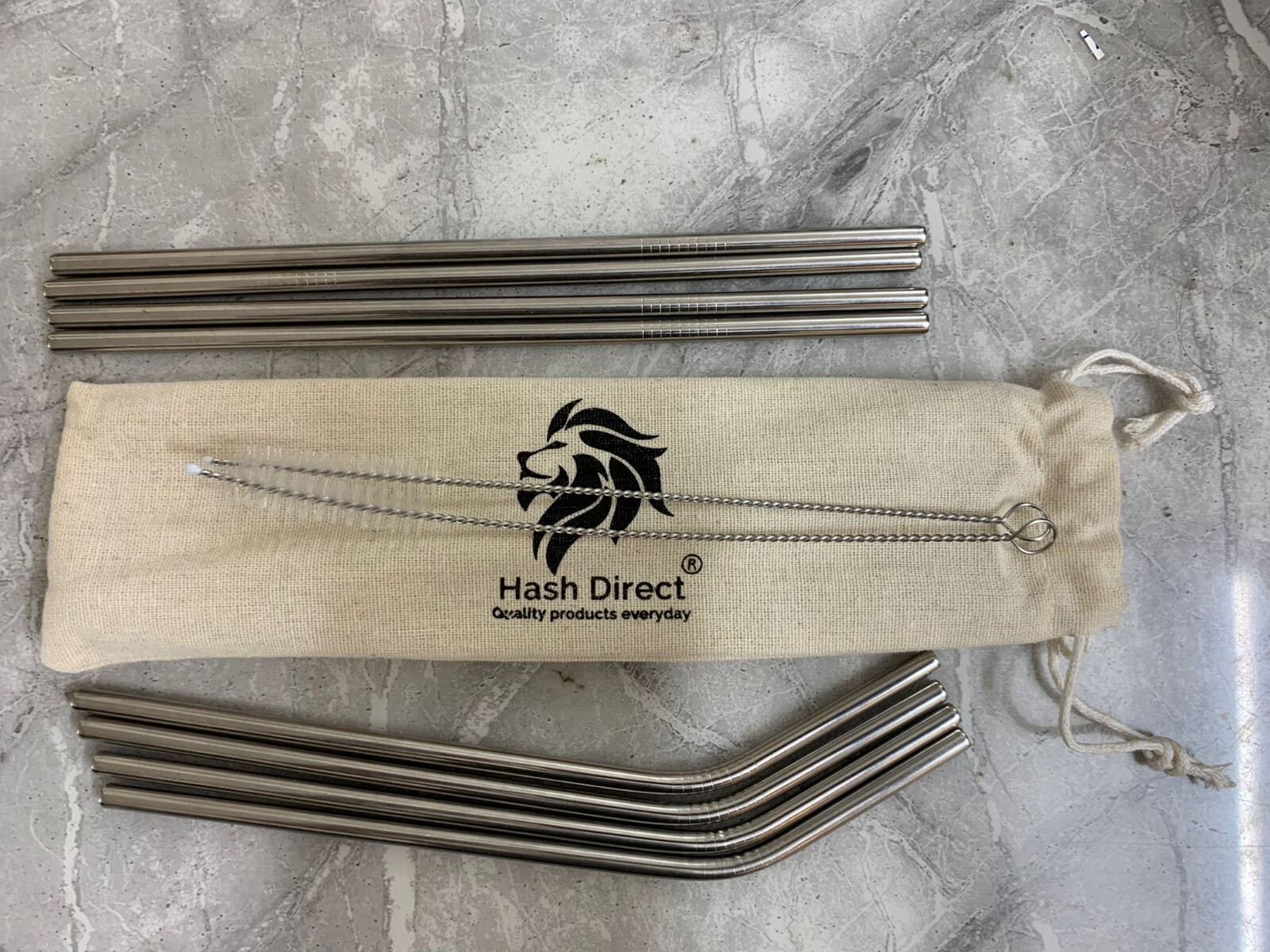 10 Ps Set Stainless Steel Eco Reusable Straws Stainless Steel Drinks Straw Party