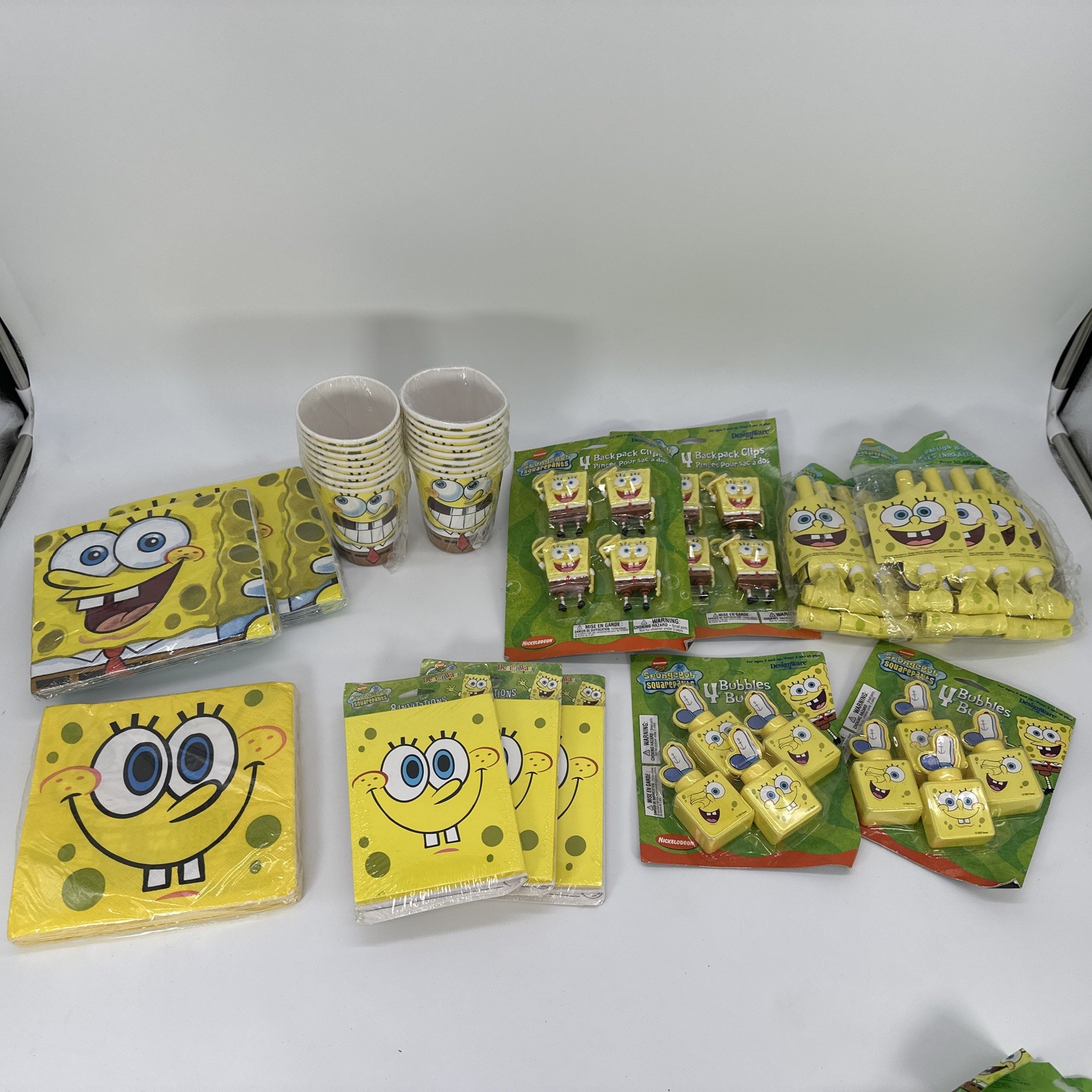 Vintage Sponge Bob Square Pants Party Supplies 2003 Designware