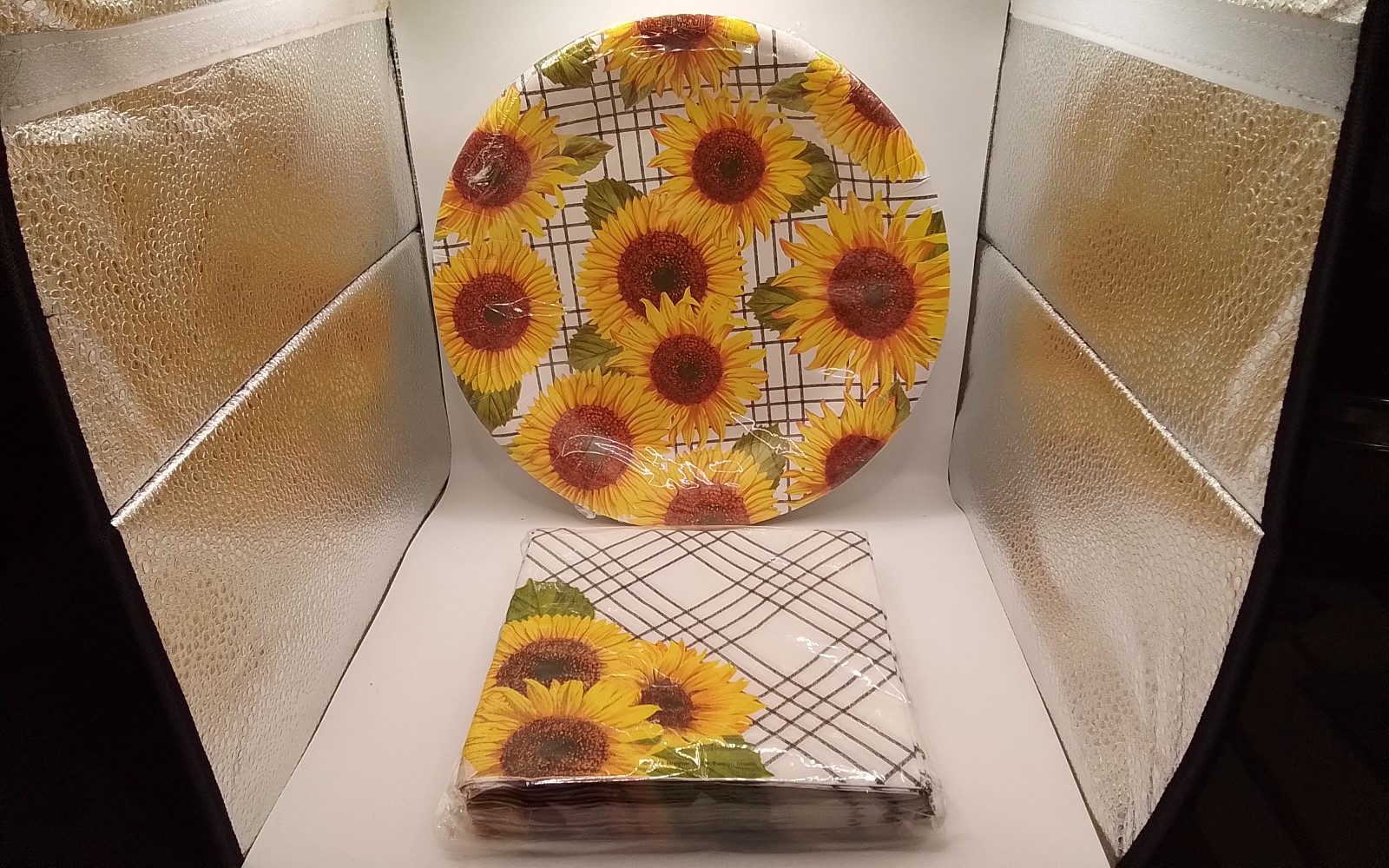 Sunflower All Occasion Disposable Tableware Paper Plates and Napkins