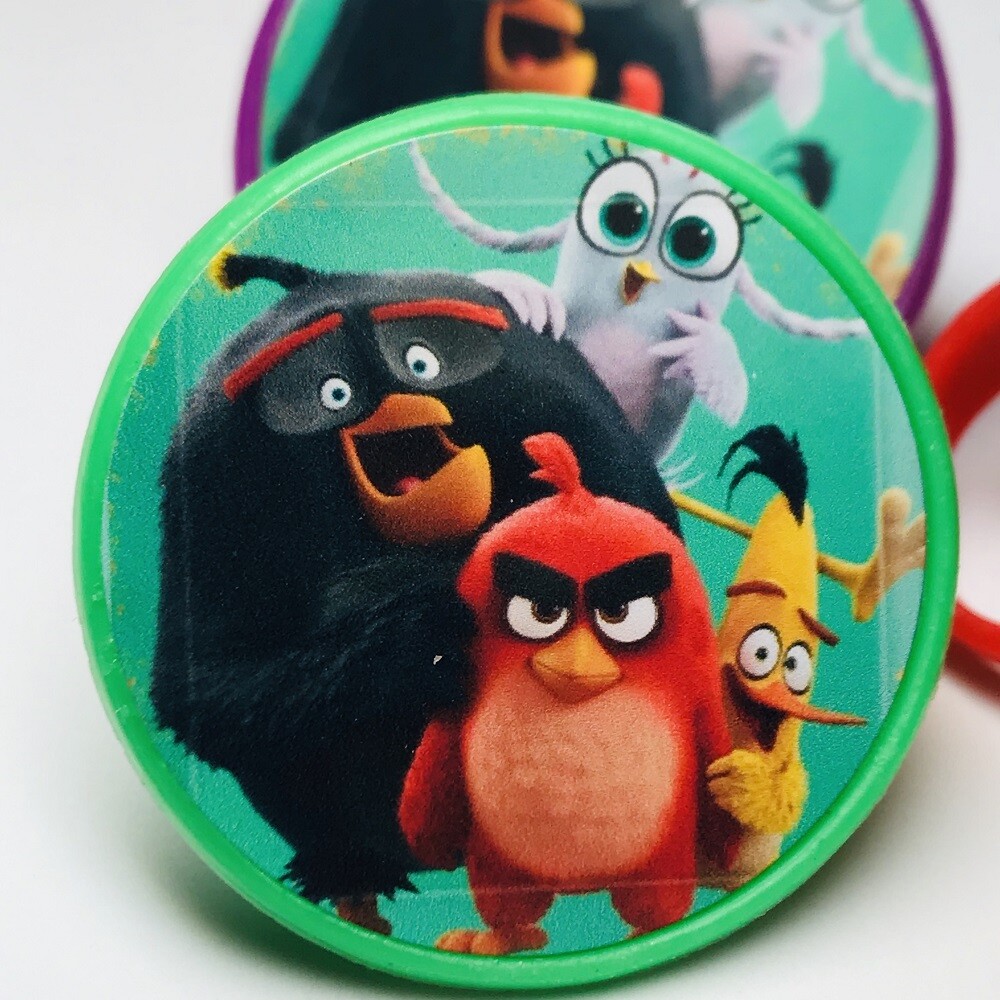 Angry Birds Birthday Party Favors Red Rings – Set of 36