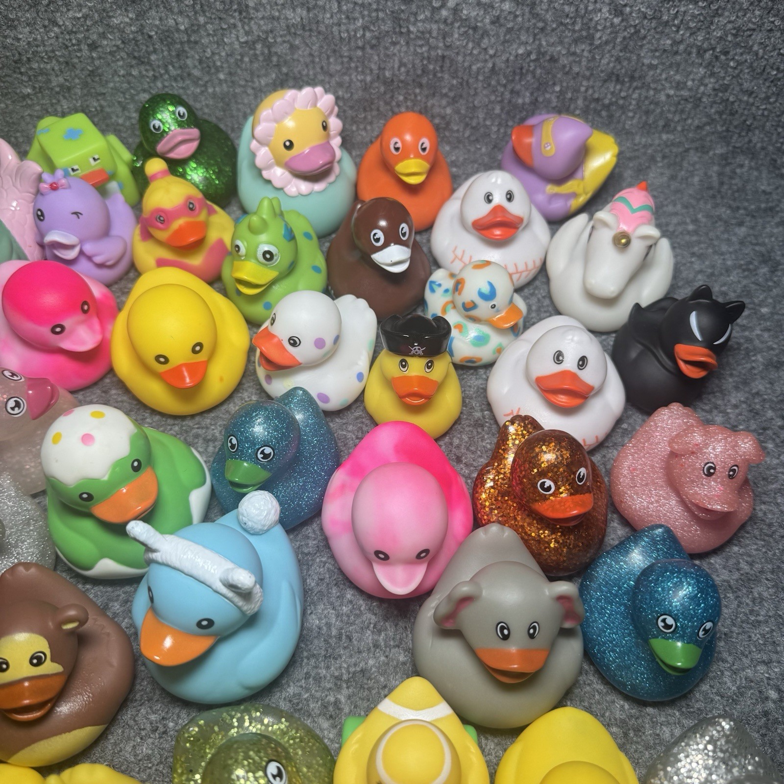 Rubber Ducks Bulk Assortment Duckies Jeep Ducking Duck Bath Toys Lot Of 114