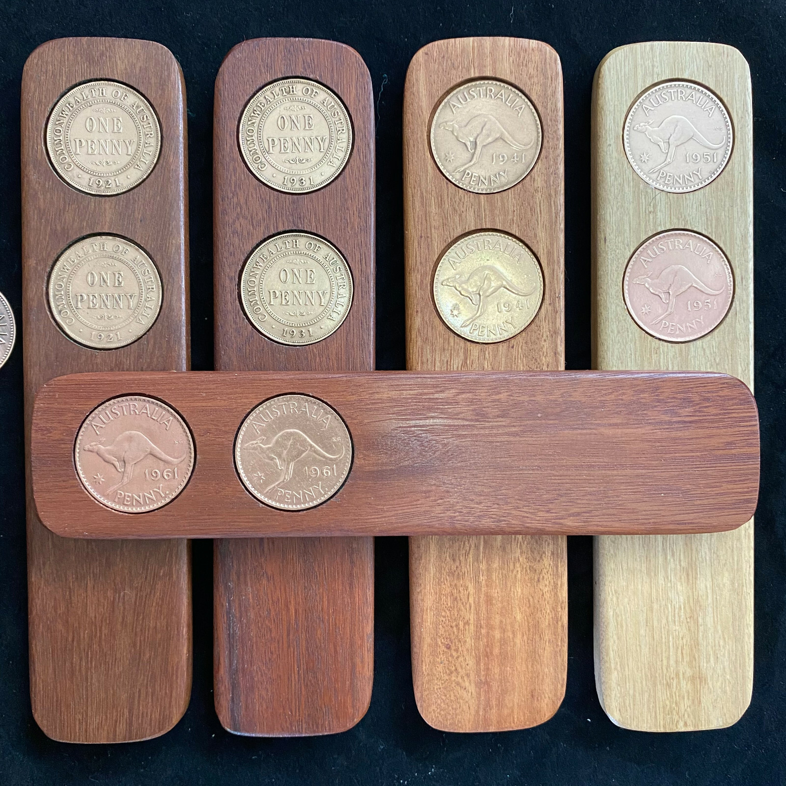 100th Anniversary Gift Present Two-Up game set 1924 Australian Penny two up