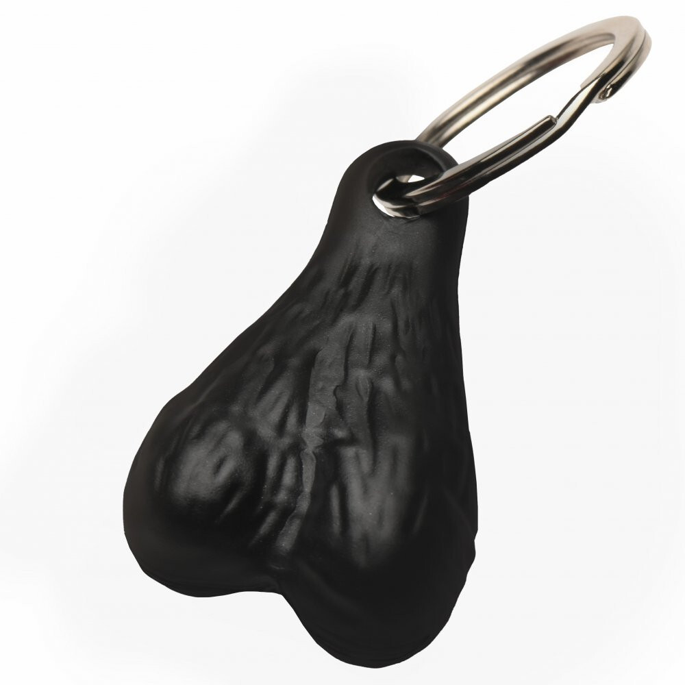 Big Ballers Nut Ball Sack Testicles Shaped Keychain – Gag Gift Party Favor