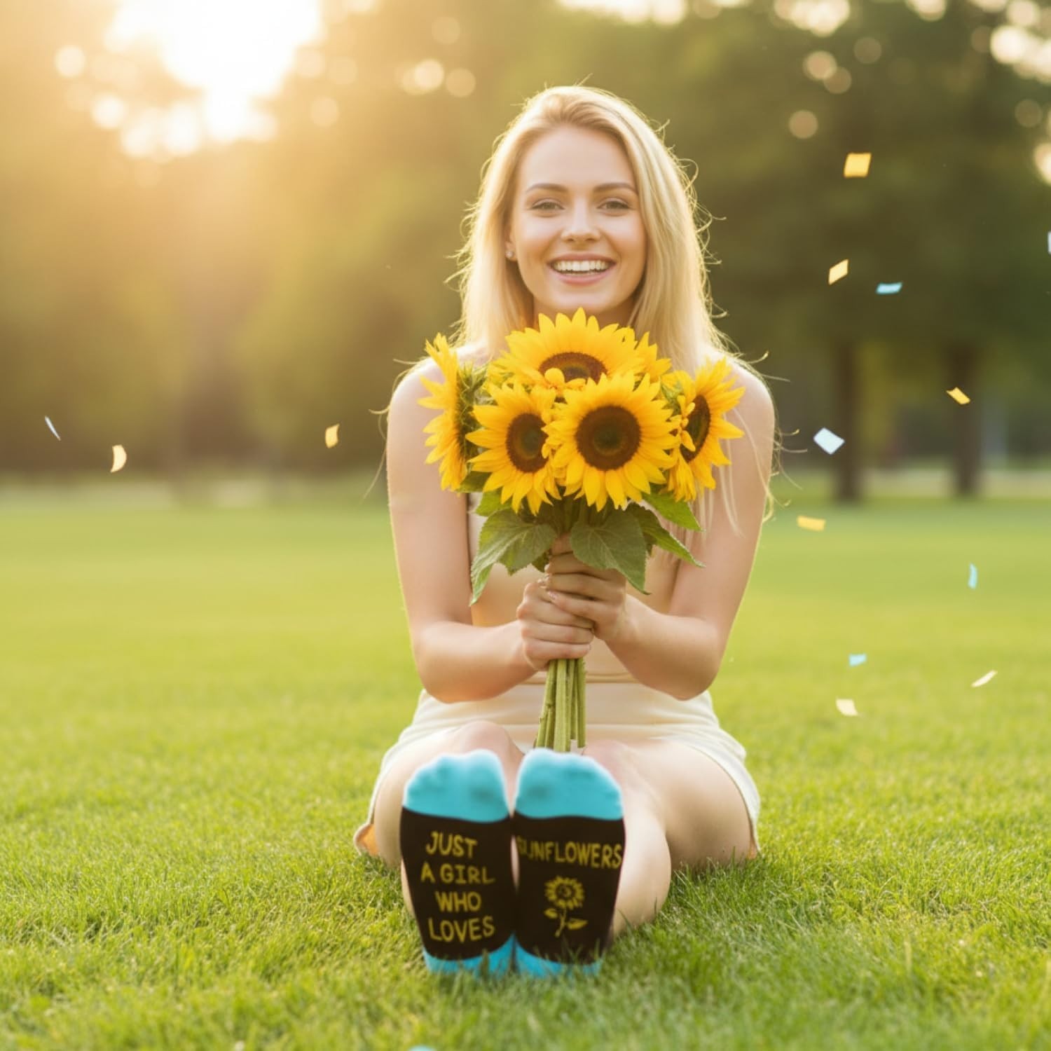 Funny Sunflower Socks for Adults | Unique Plant Lover Gifts for Any Occasion